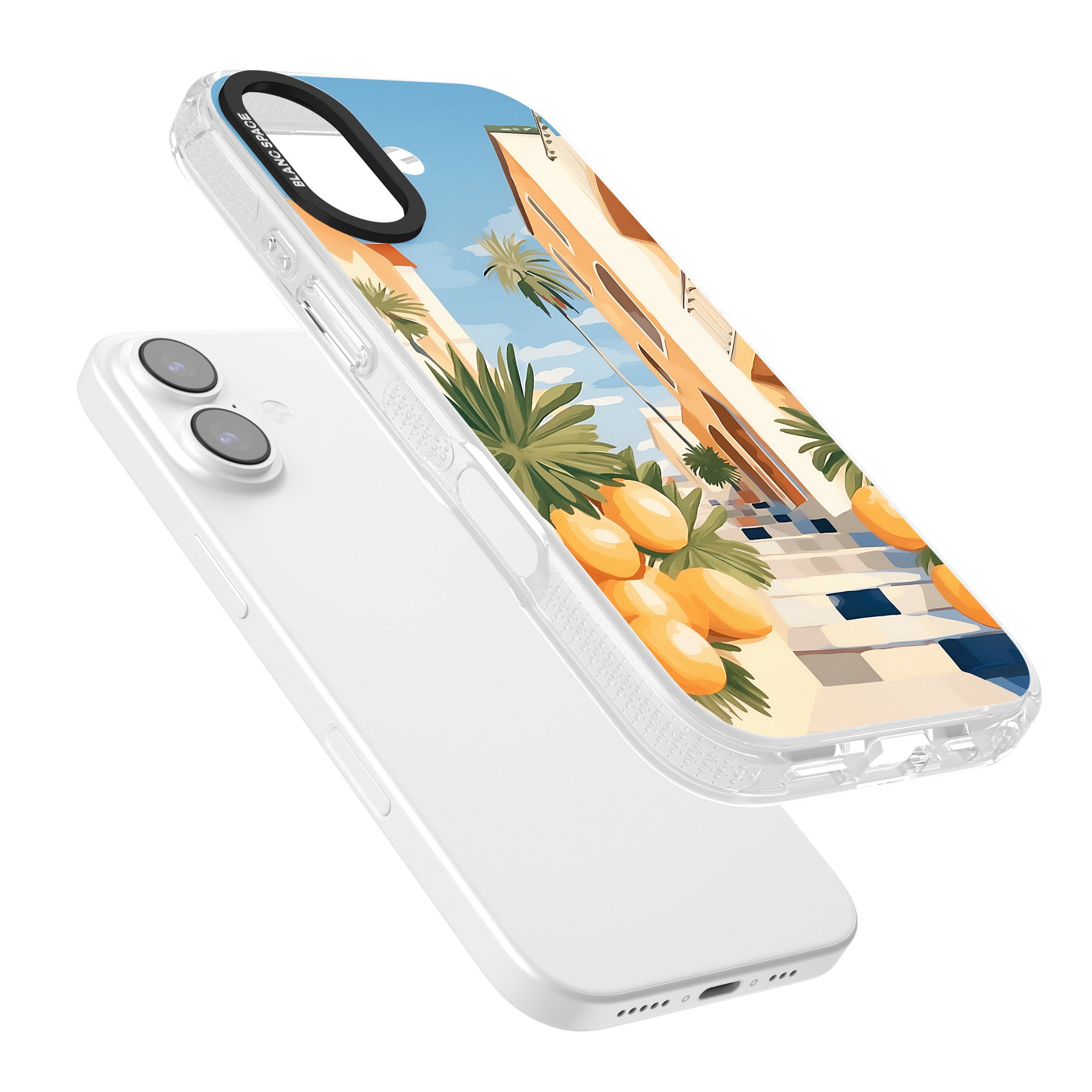 Mediterranean Village iPhone 17 Impact Air Clear Phone Case Colours
