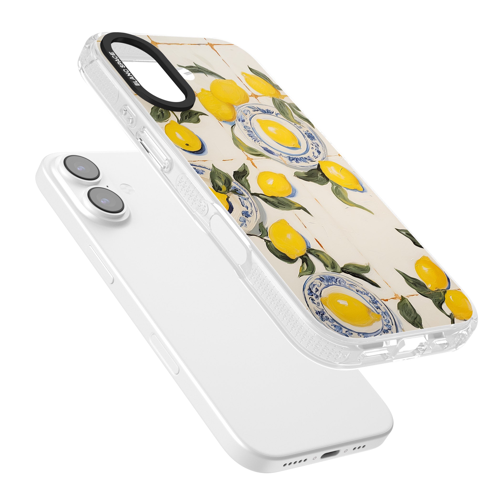 Lemons & Porcelain iPhone 17 Impact Air Clear Phone Case Colours