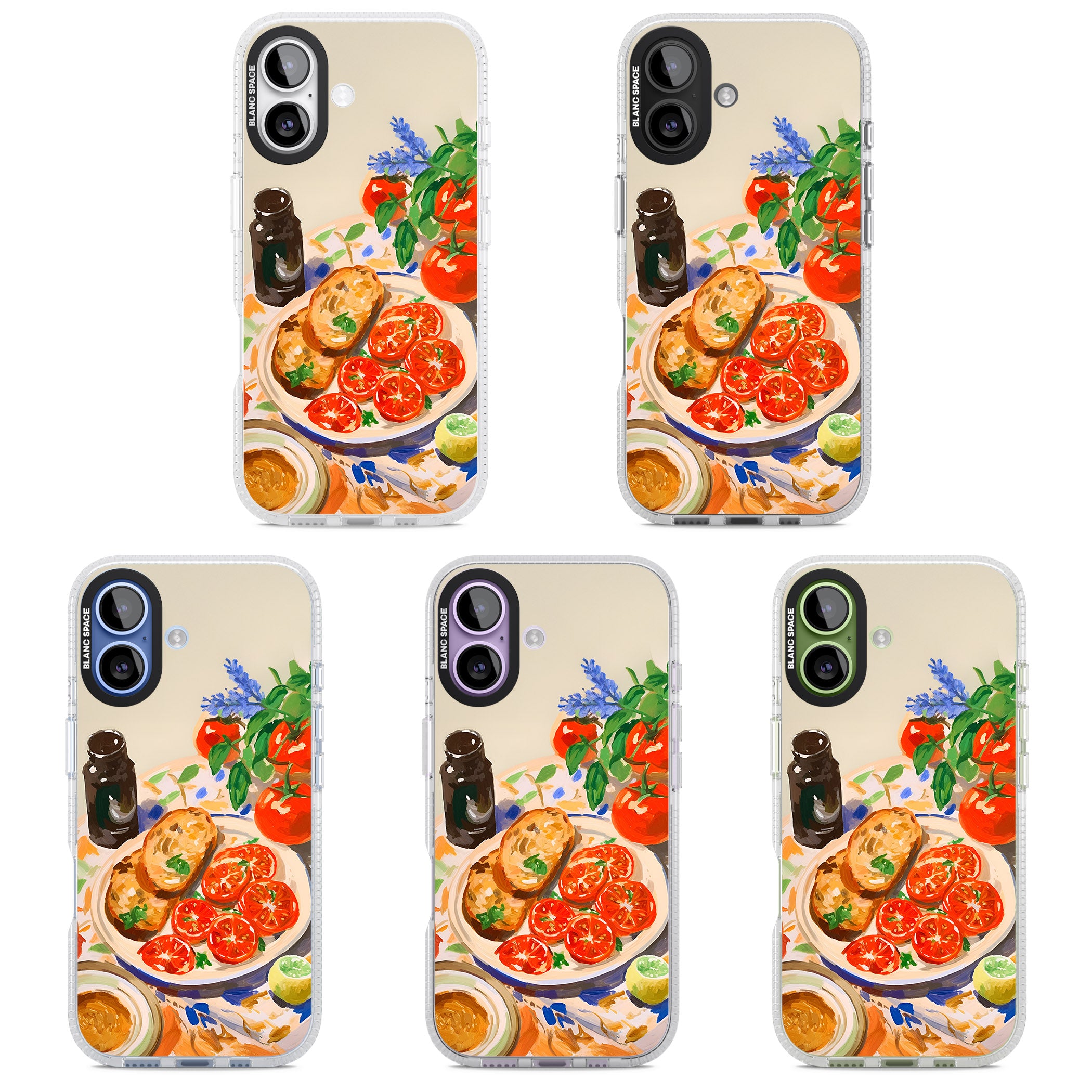 Bruschetta & Tomatoes iPhone 17 Impact Air Clear Phone Case APT Impact Protection