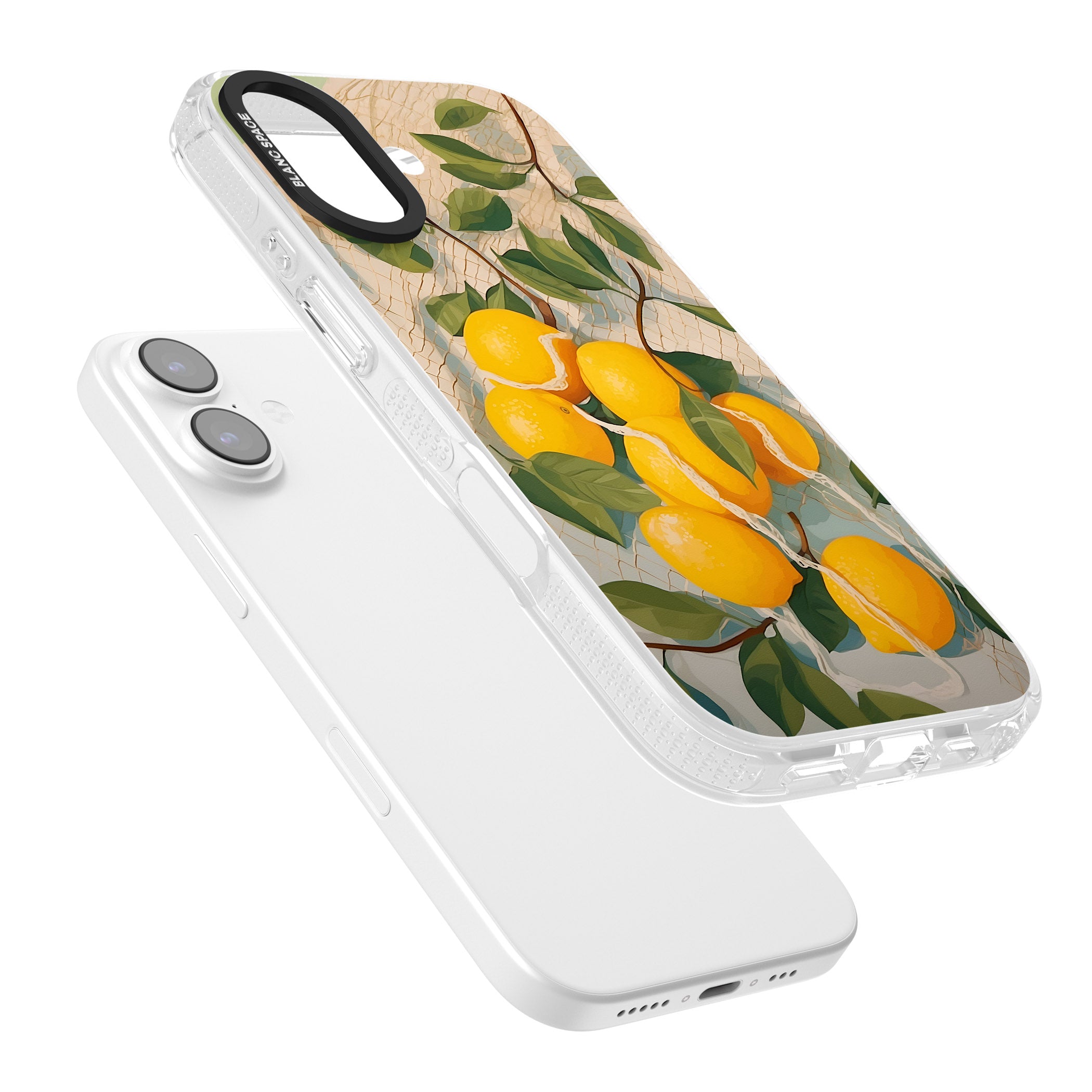 Lemon Vines iPhone 17 Impact Air Clear Phone Case Colours