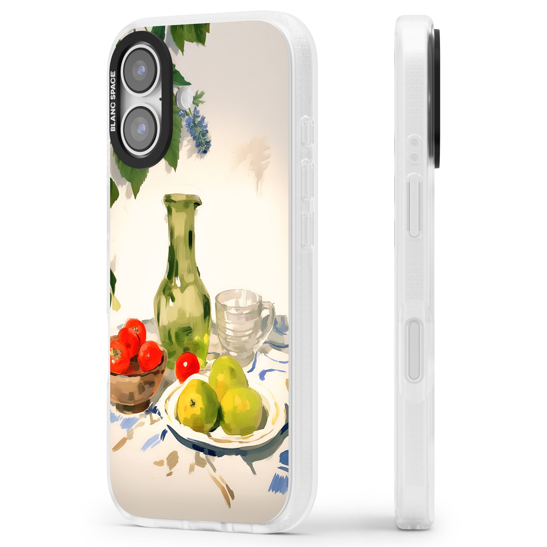 Green Carafe iPhone 17 Impact Air Clear Phone Case Side Profile