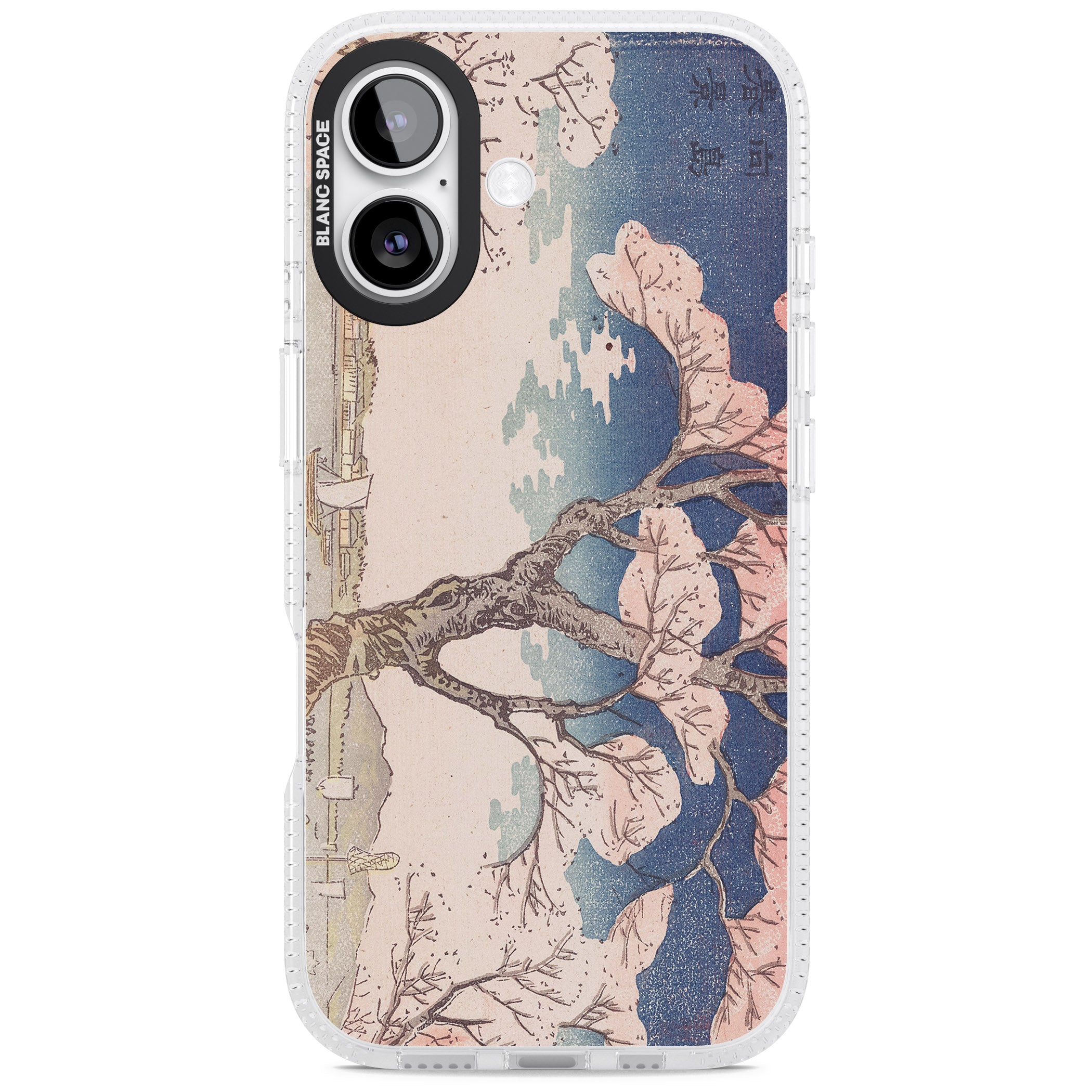Vintage Japanese Illustrations Cherry Tree iPhone 17 Impact Air Clear Phone Case
