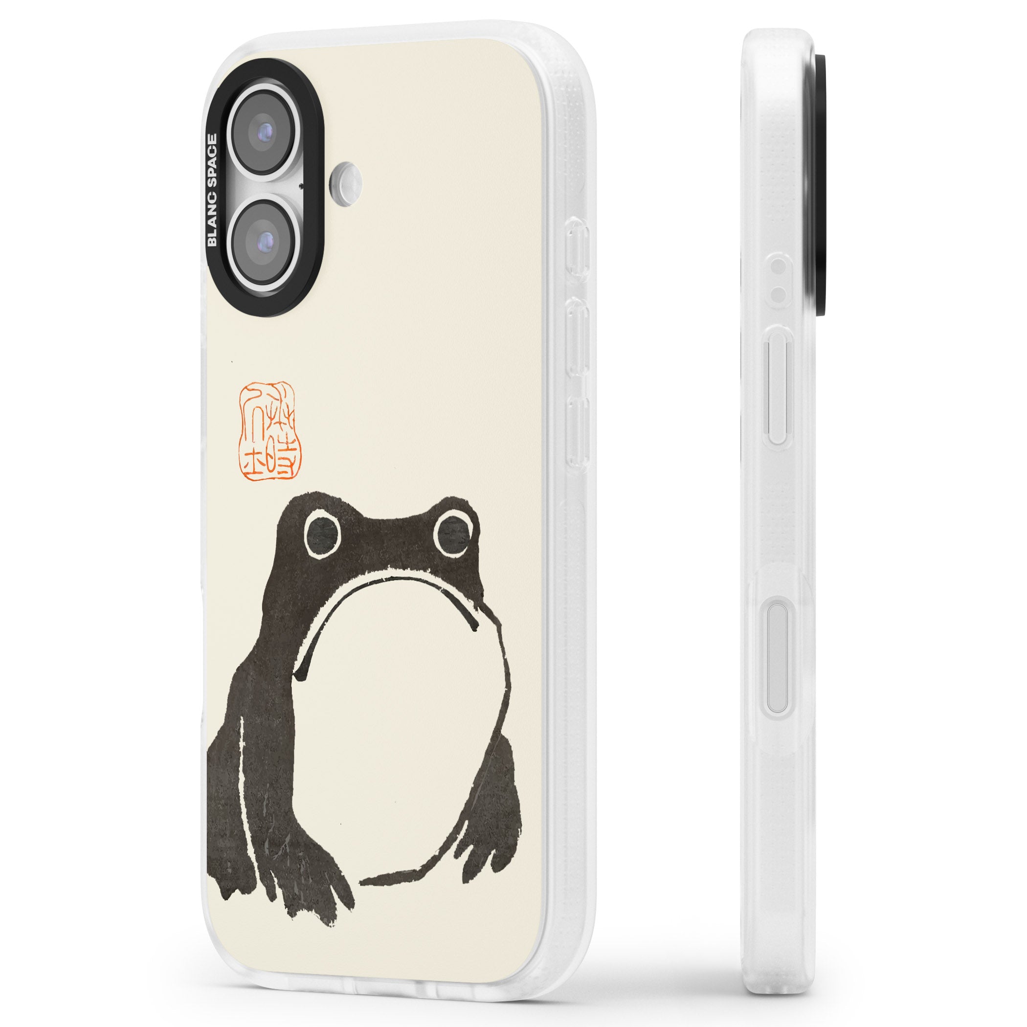 Matsumoto Hoji Frog iPhone 17 Impact Air Clear Phone Case Side Profile