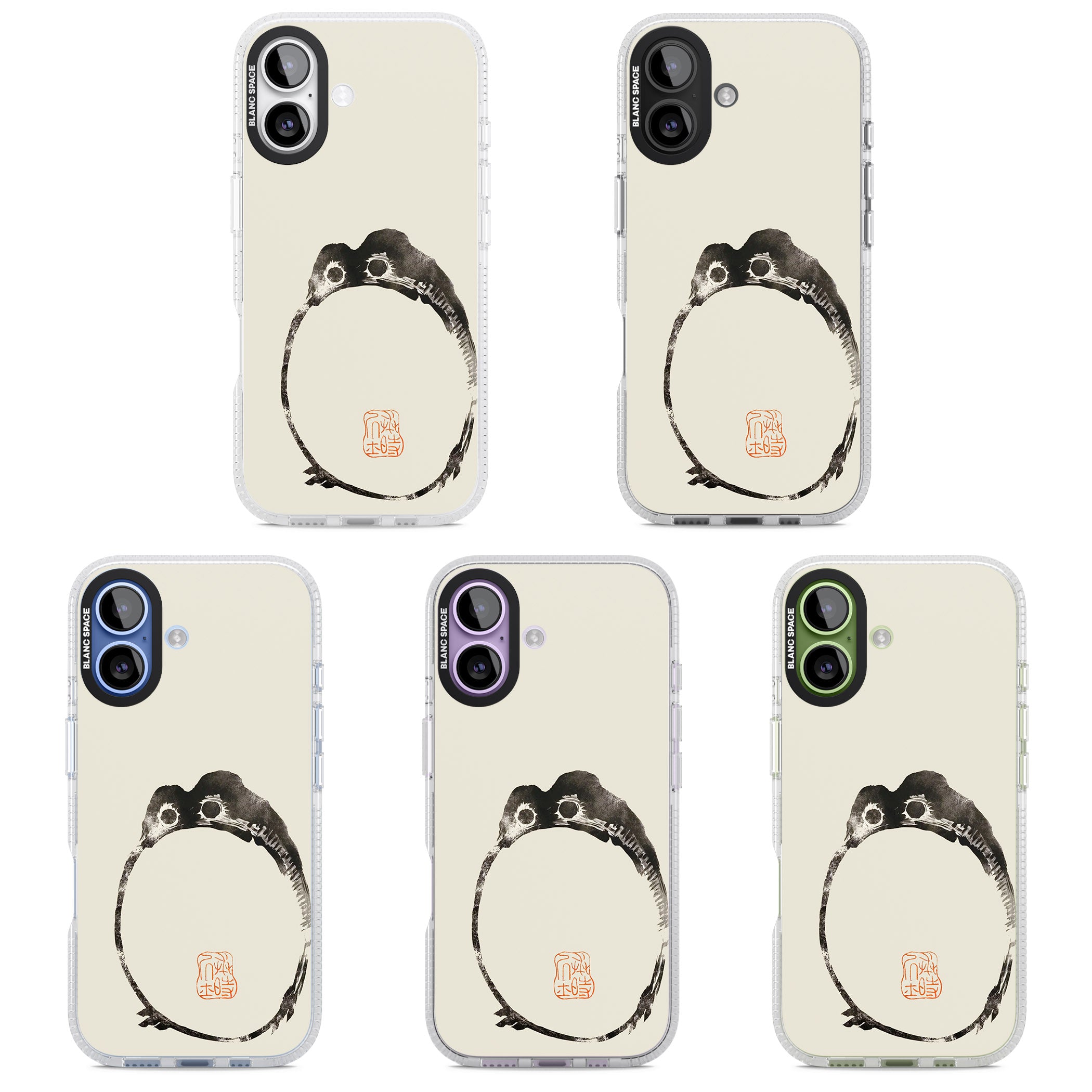 Matsumoto Hoji Round Frog iPhone 17 Impact Air Clear Phone Case APT Impact Protection