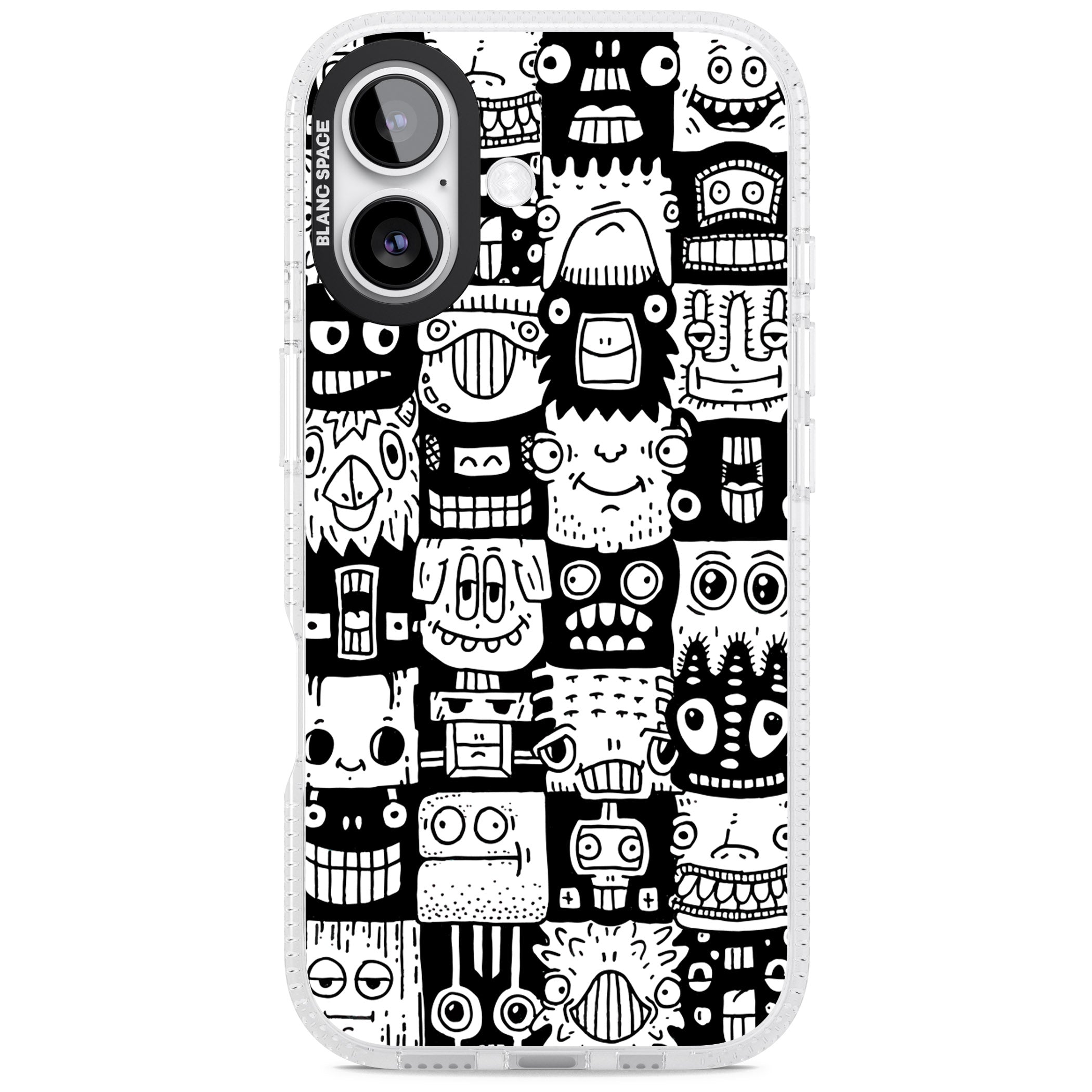 Checkerboard Heads iPhone 17 Impact Air Clear Phone Case