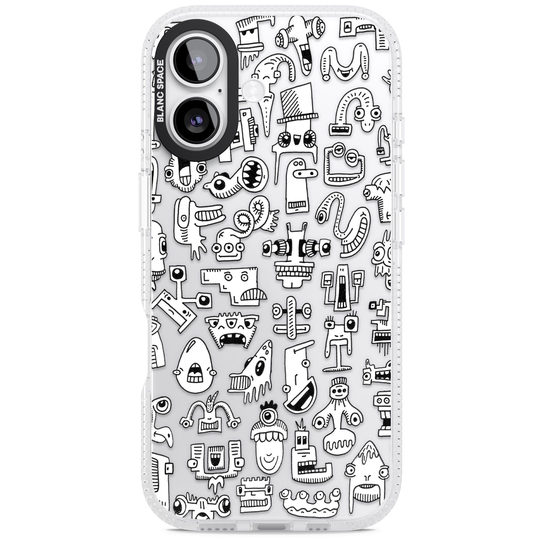 Weird Friends iPhone 17 Impact Air Clear Phone Case