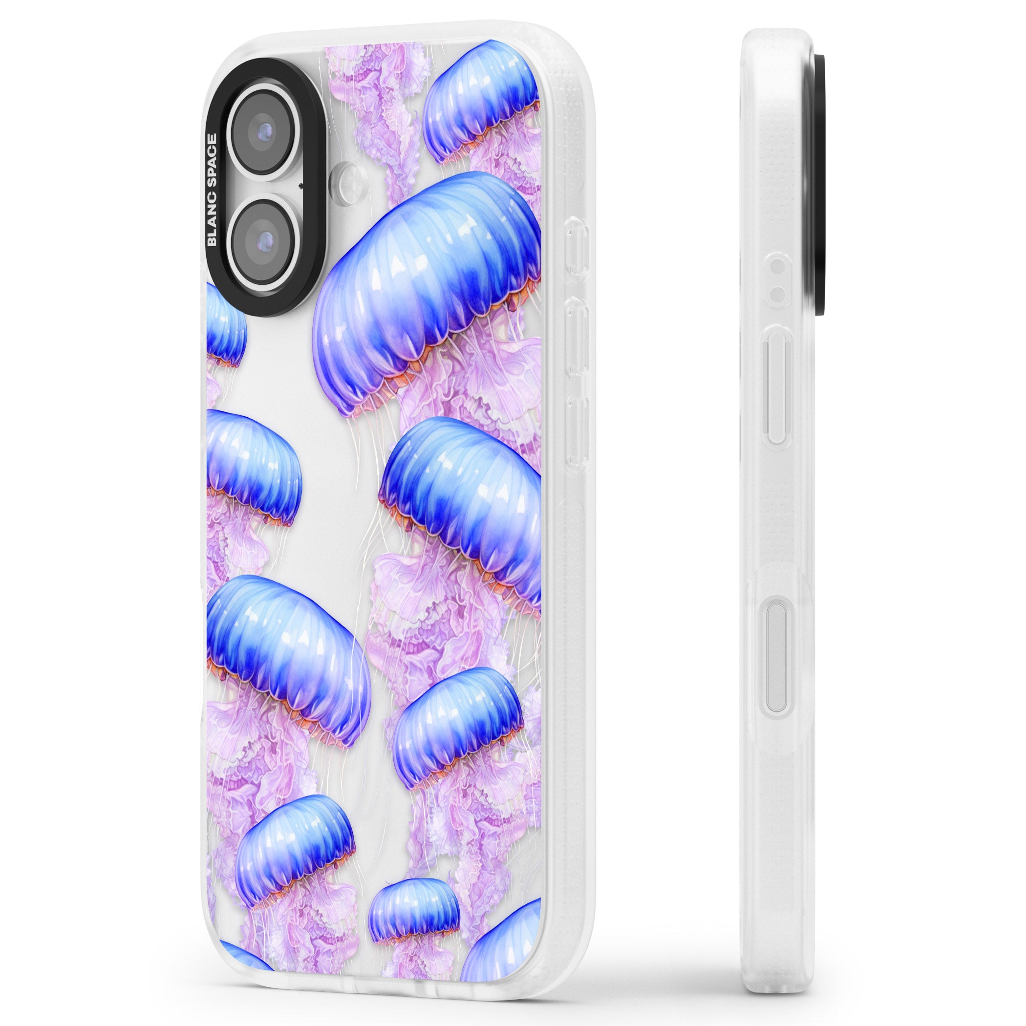 Jellyfish iPhone 17 Impact Air Clear Phone Case Side Profile