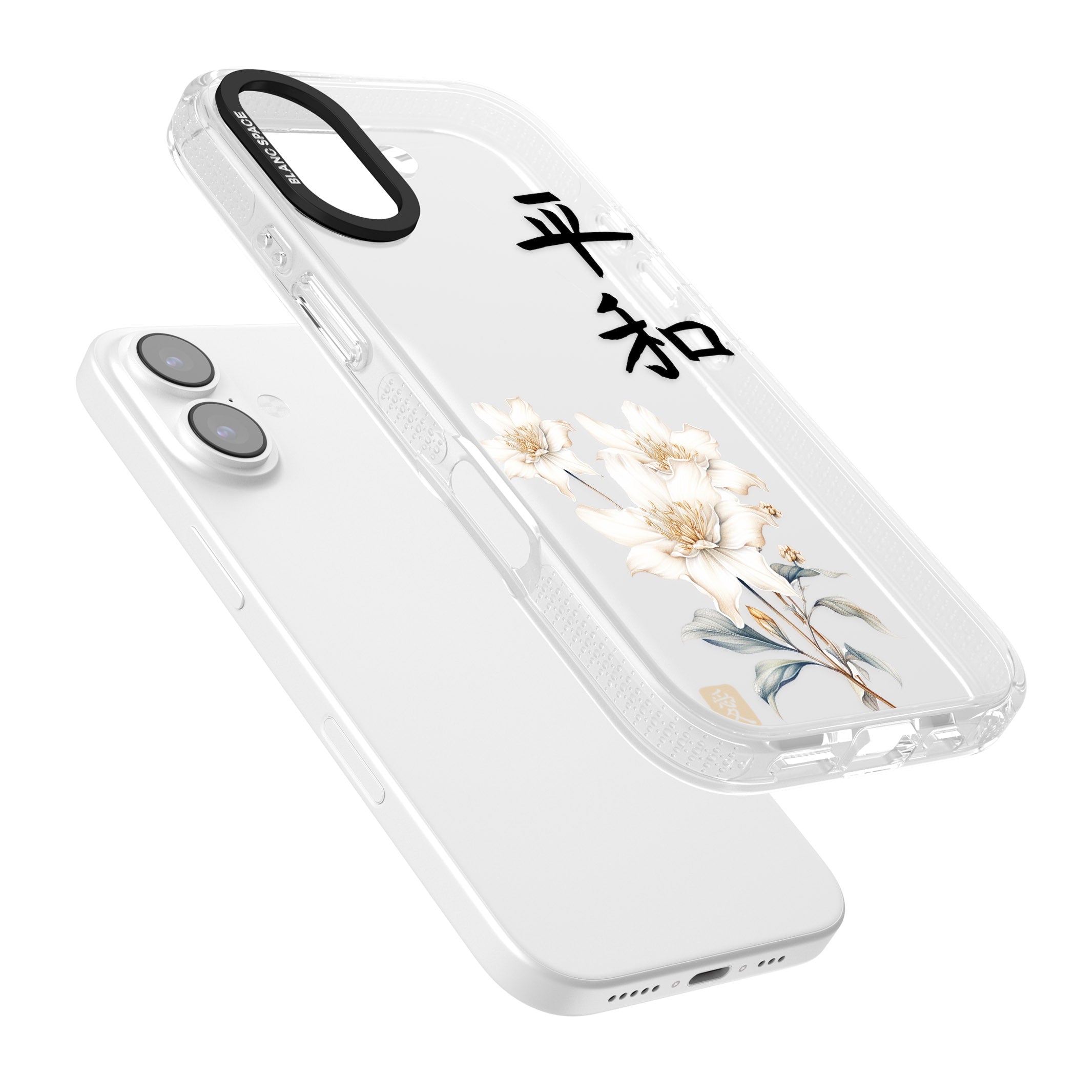 Peace And Flowers iPhone 17 Impact Air Clear Phone Case Colours