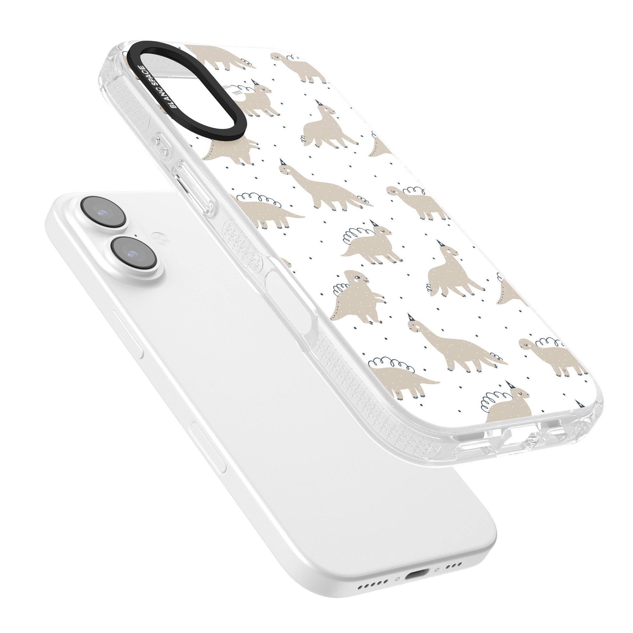 Party Dino Pattern iPhone 17 Impact Air Clear Phone Case Colours