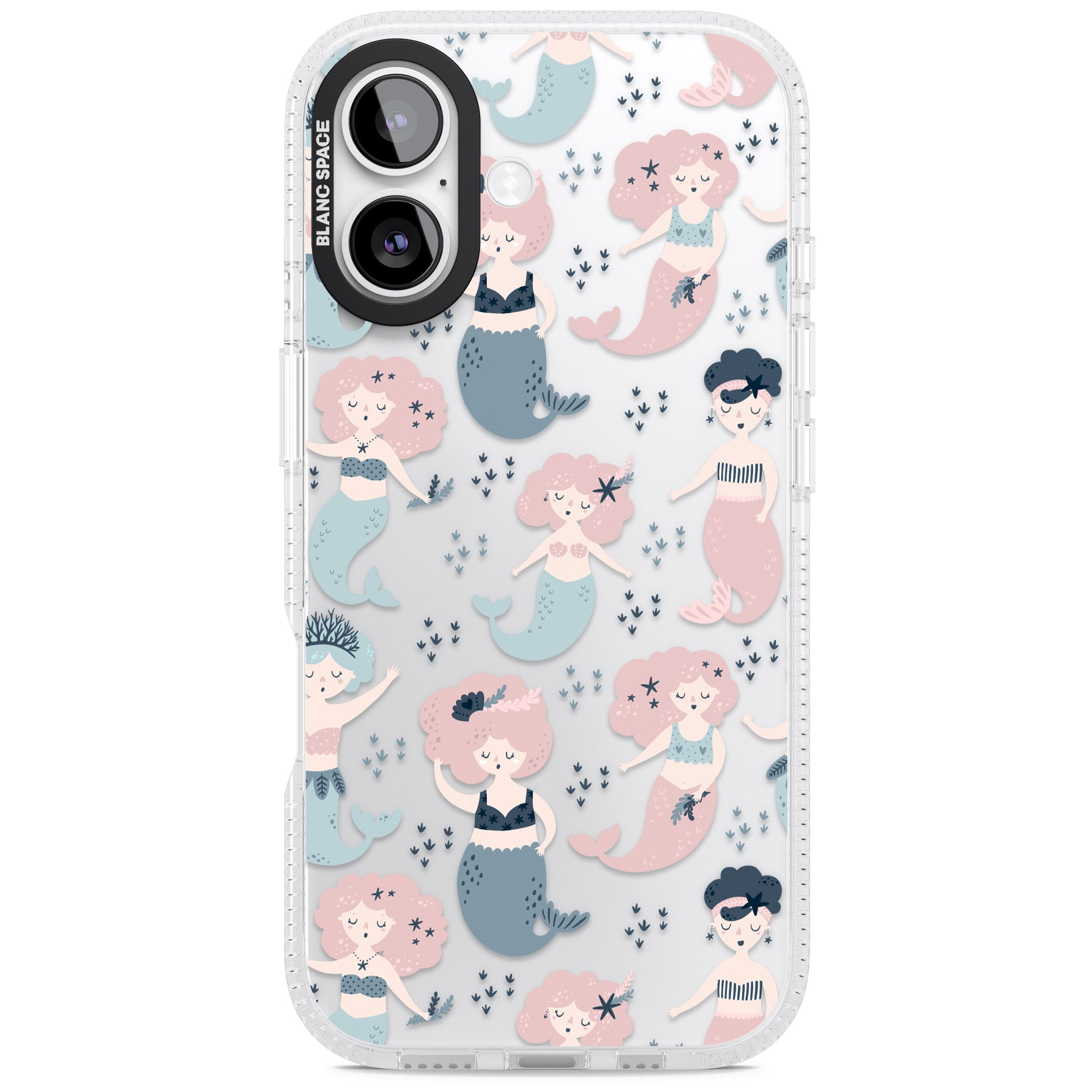 Under The Sea Mermaids (Clear) iPhone 17 Impact Air Clear Phone Case