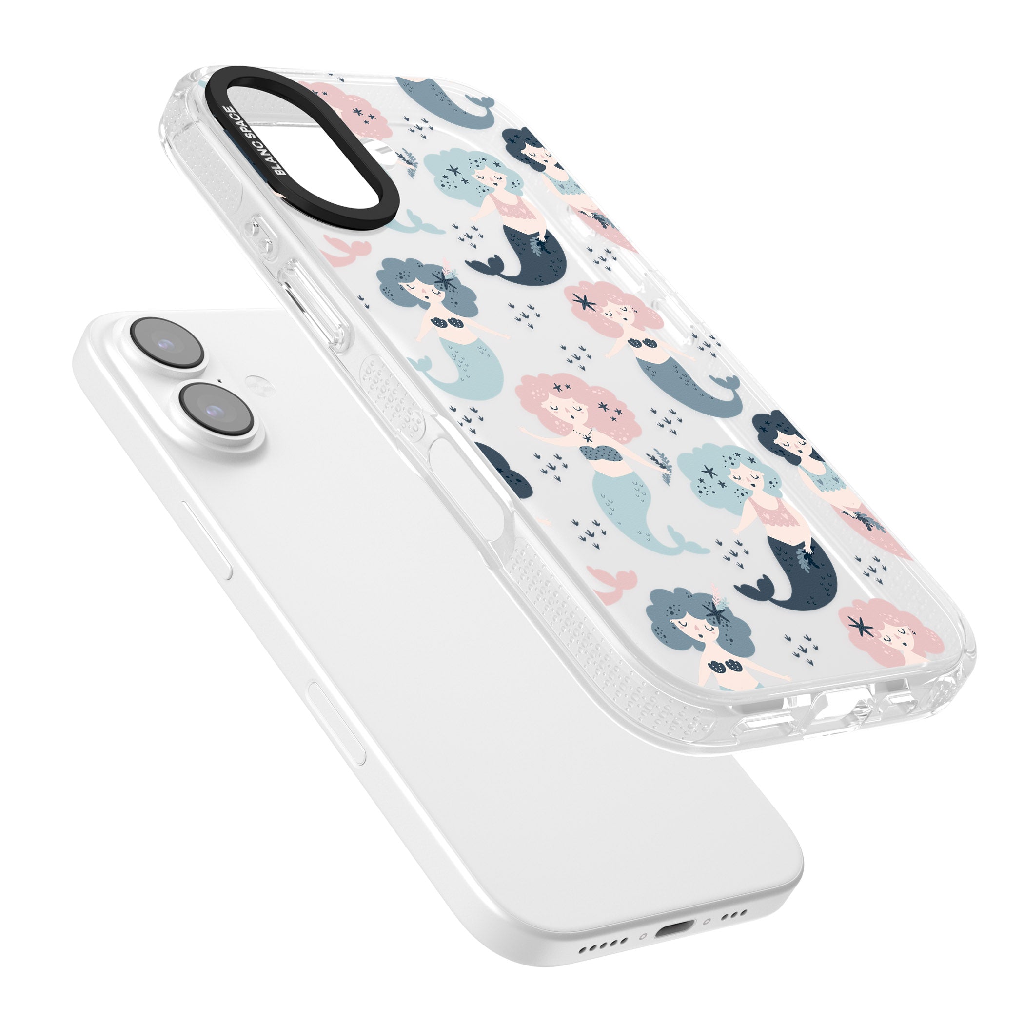 Pastel Mermaids iPhone 17 Impact Air Clear Phone Case Colours