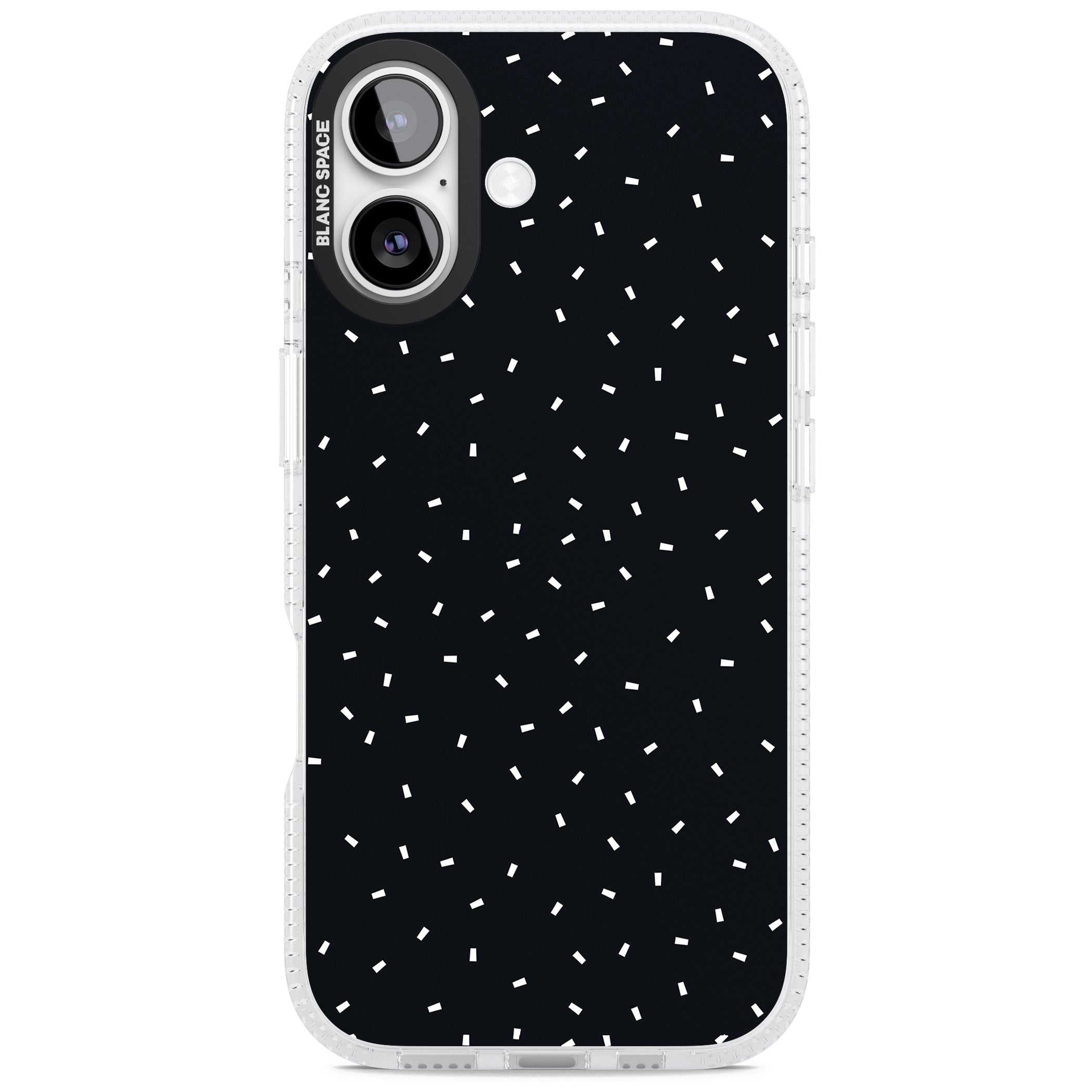 Confetti (Black) iPhone 17 Impact Air Clear Phone Case