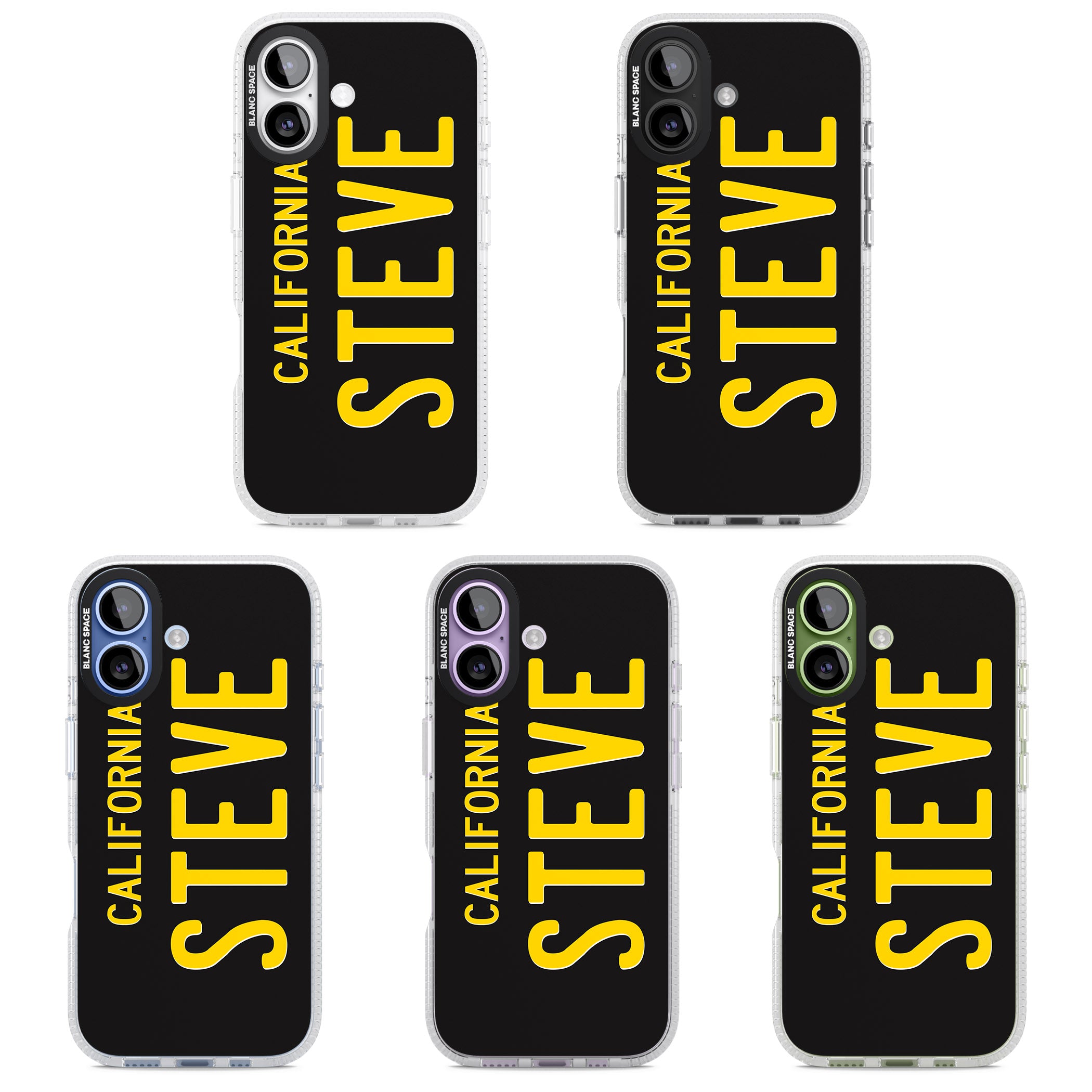 Personalised Vintage California License Plate iPhone 17 Impact Air Clear Phone Case APT Impact Protection