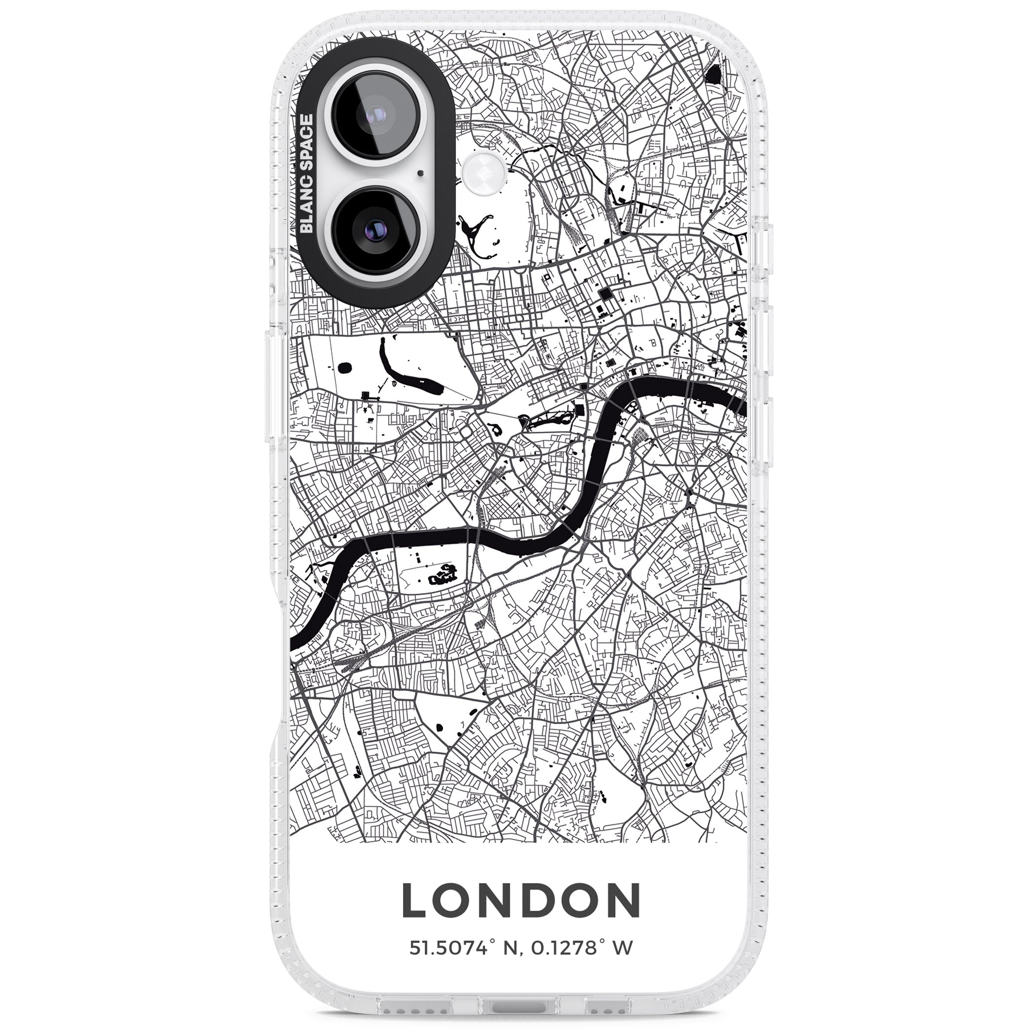 London Map iPhone 17 Impact Air Clear Phone Case