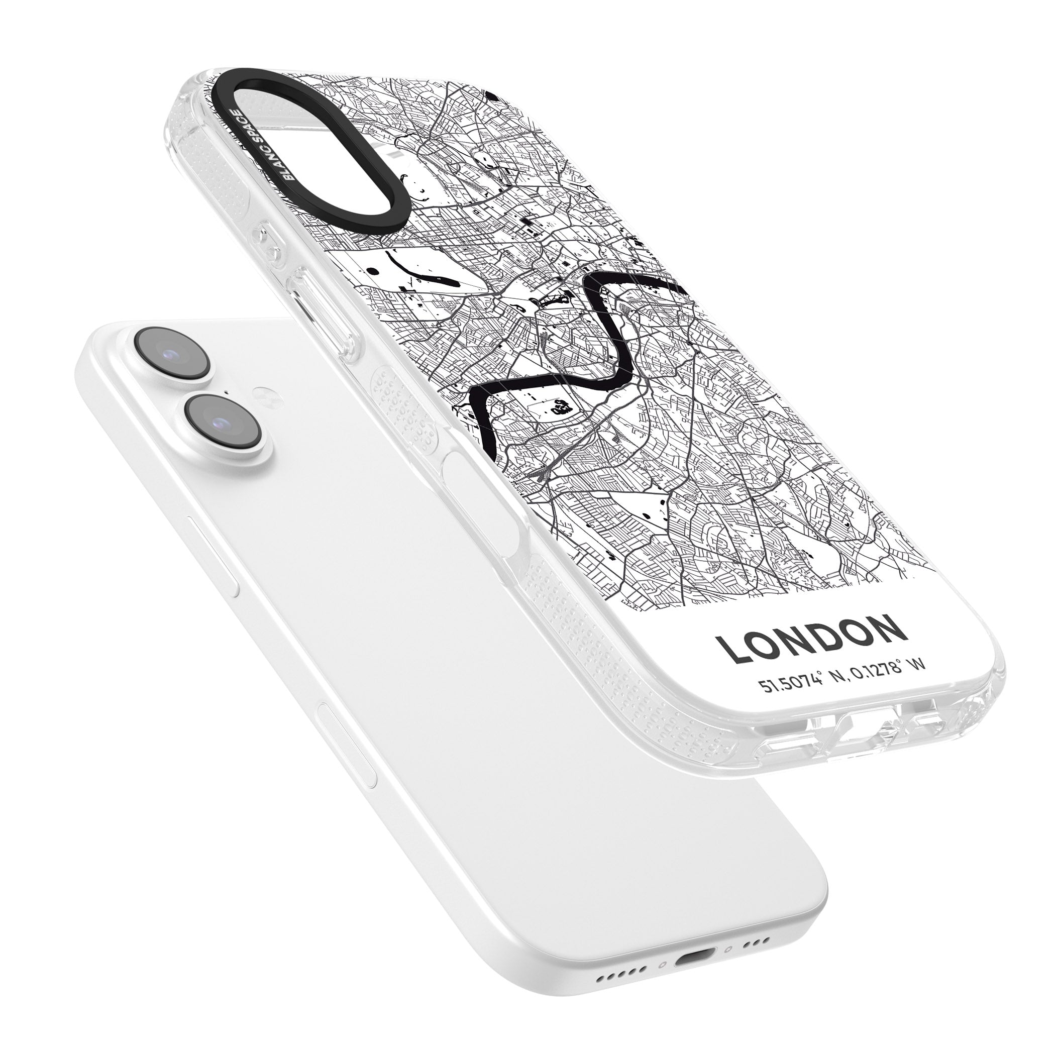 London Map iPhone 17 Impact Air Clear Phone Case Colours