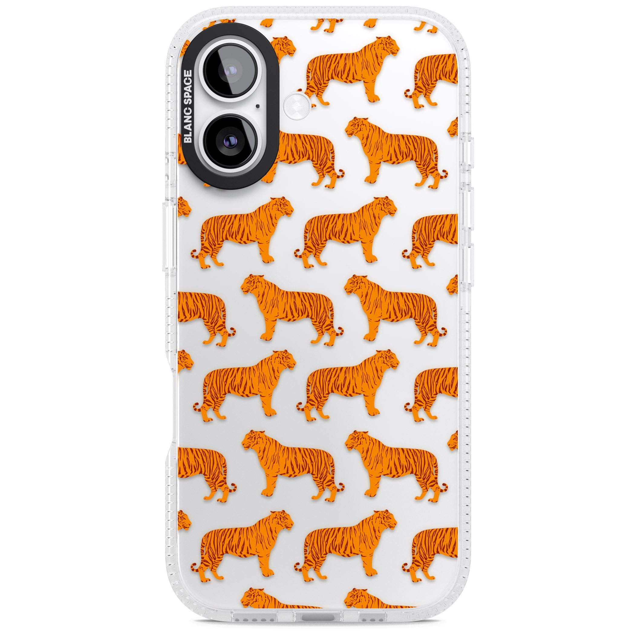 Tiger Pattern iPhone 17 Impact Air Clear Phone Case