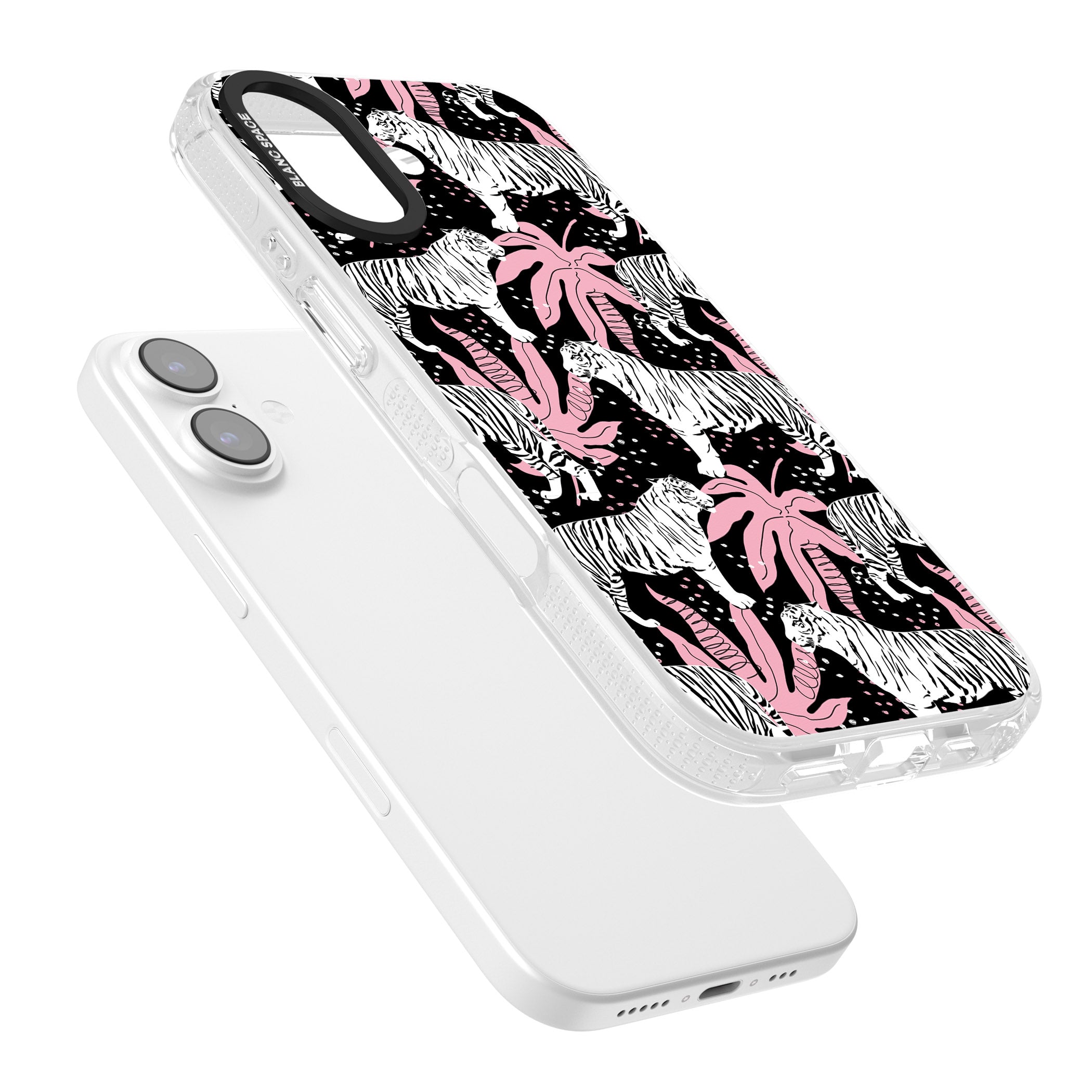 Pink Jungle Tiger iPhone 17 Impact Air Clear Phone Case Colours