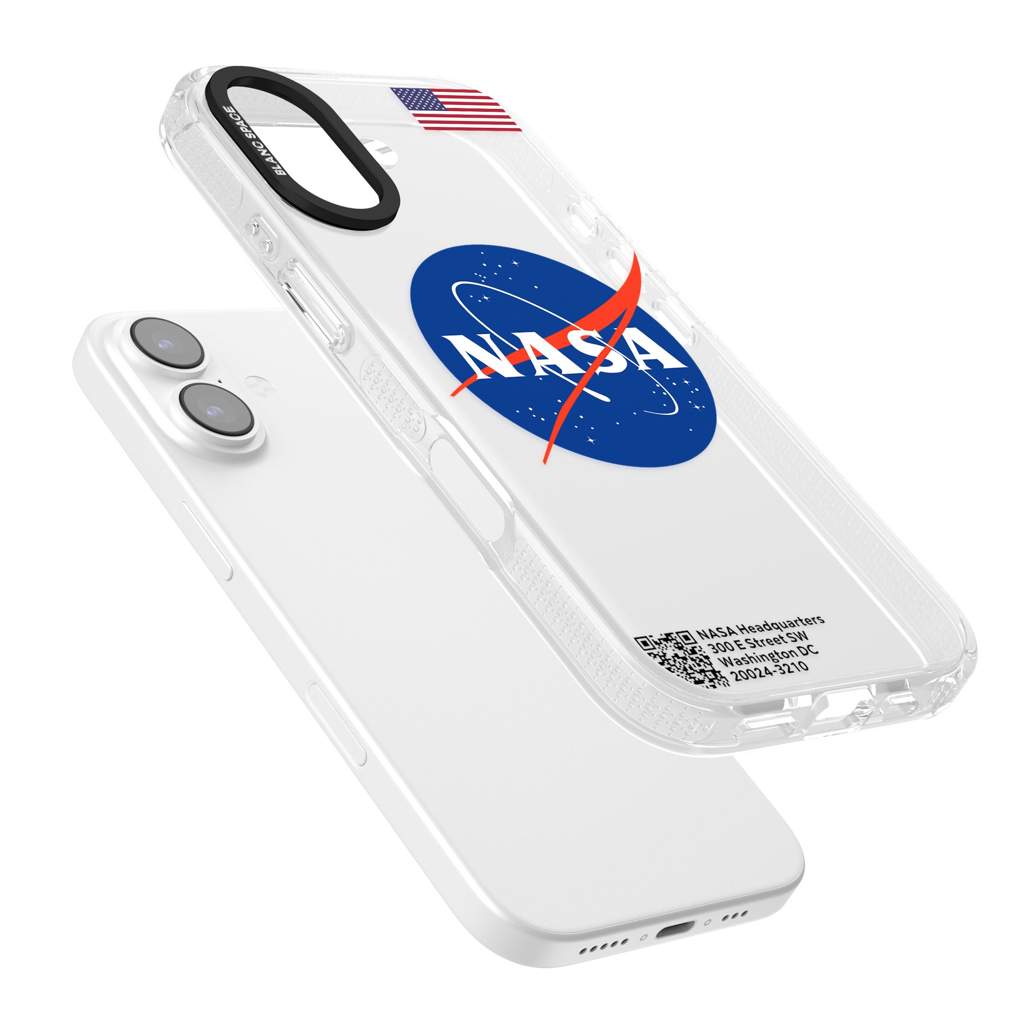 Nasa Meatball iPhone 17 Impact Air Clear Phone Case Colours