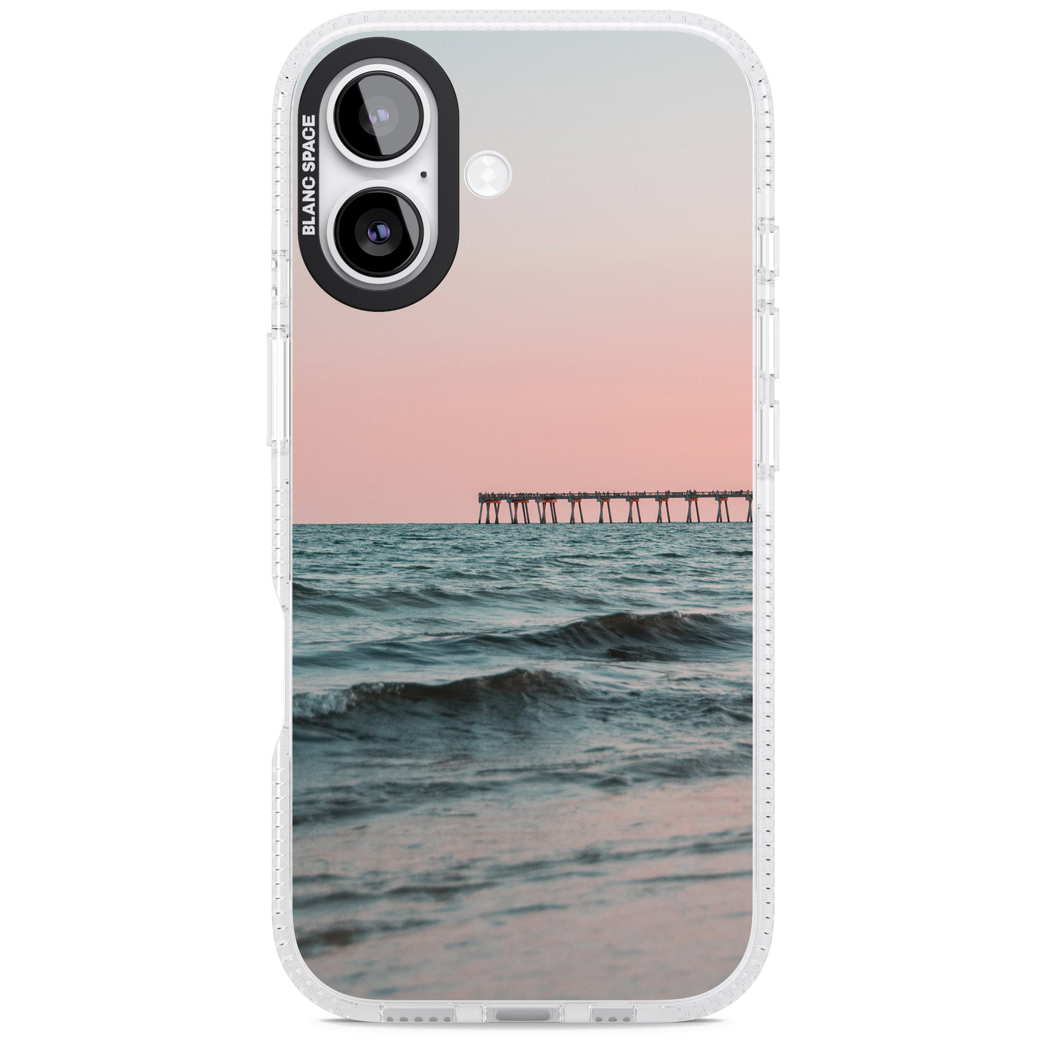 Sunset Pier iPhone 17 Impact Air Clear Phone Case