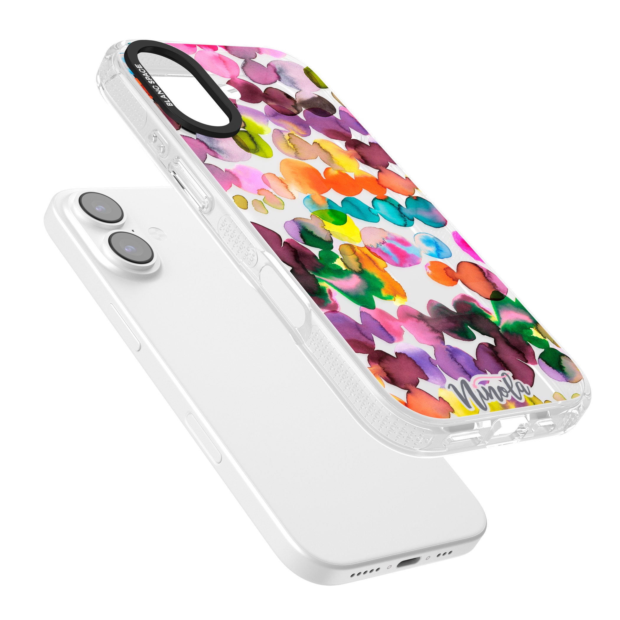 Ink Splash Hues iPhone 17 Impact Air Clear Phone Case Colours