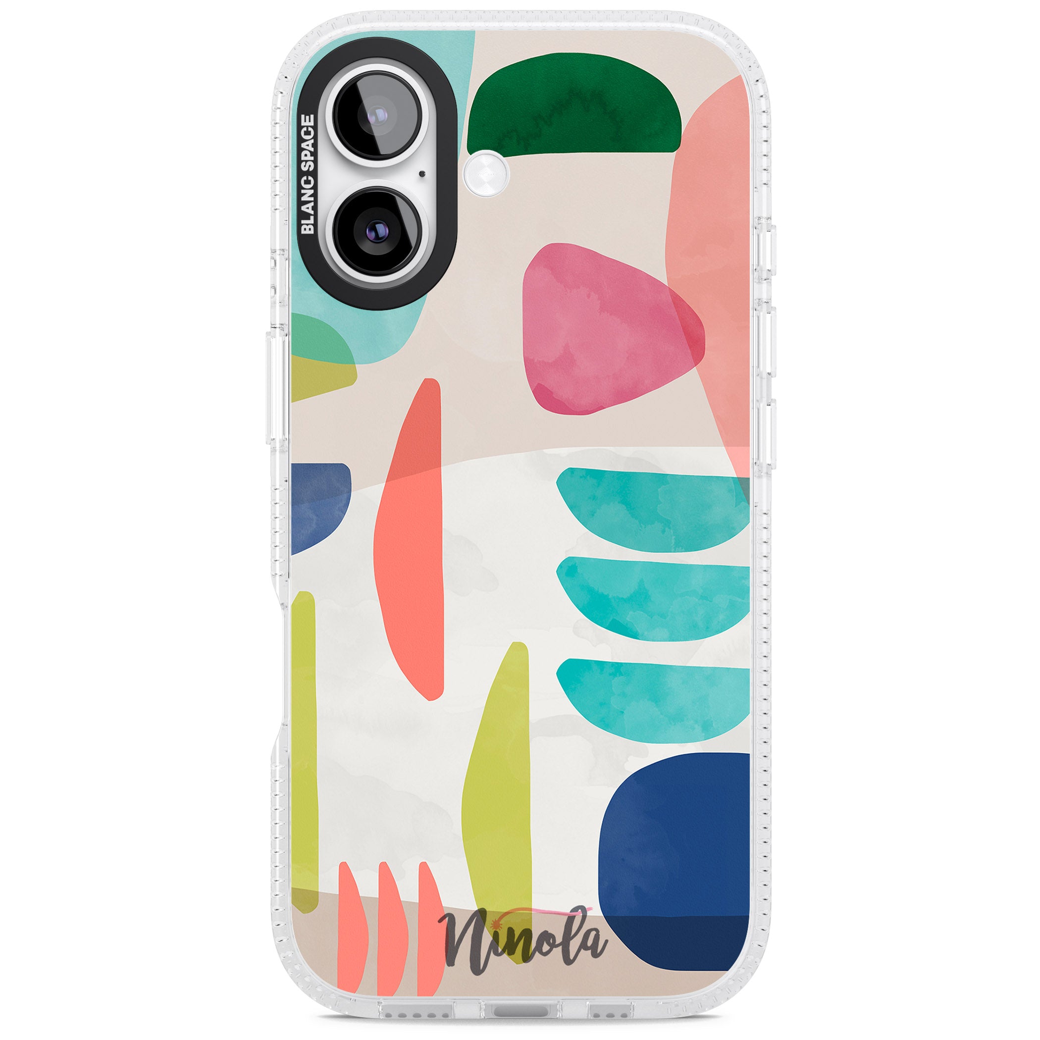 Bold Colorful Shapes iPhone 17 Impact Air Clear Phone Case