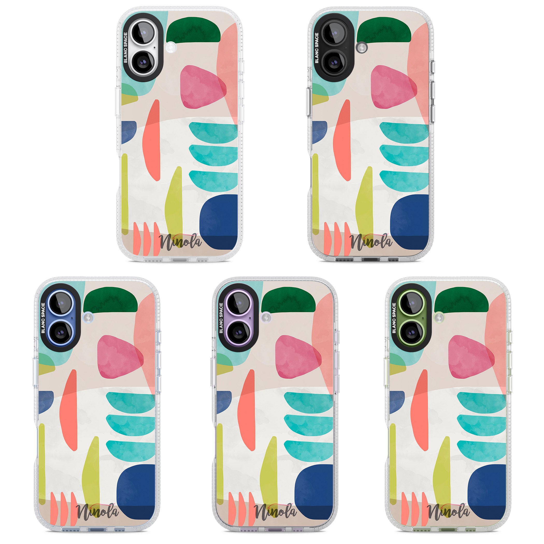 Bold Colorful Shapes iPhone 17 Impact Air Clear Phone Case APT Impact Protection