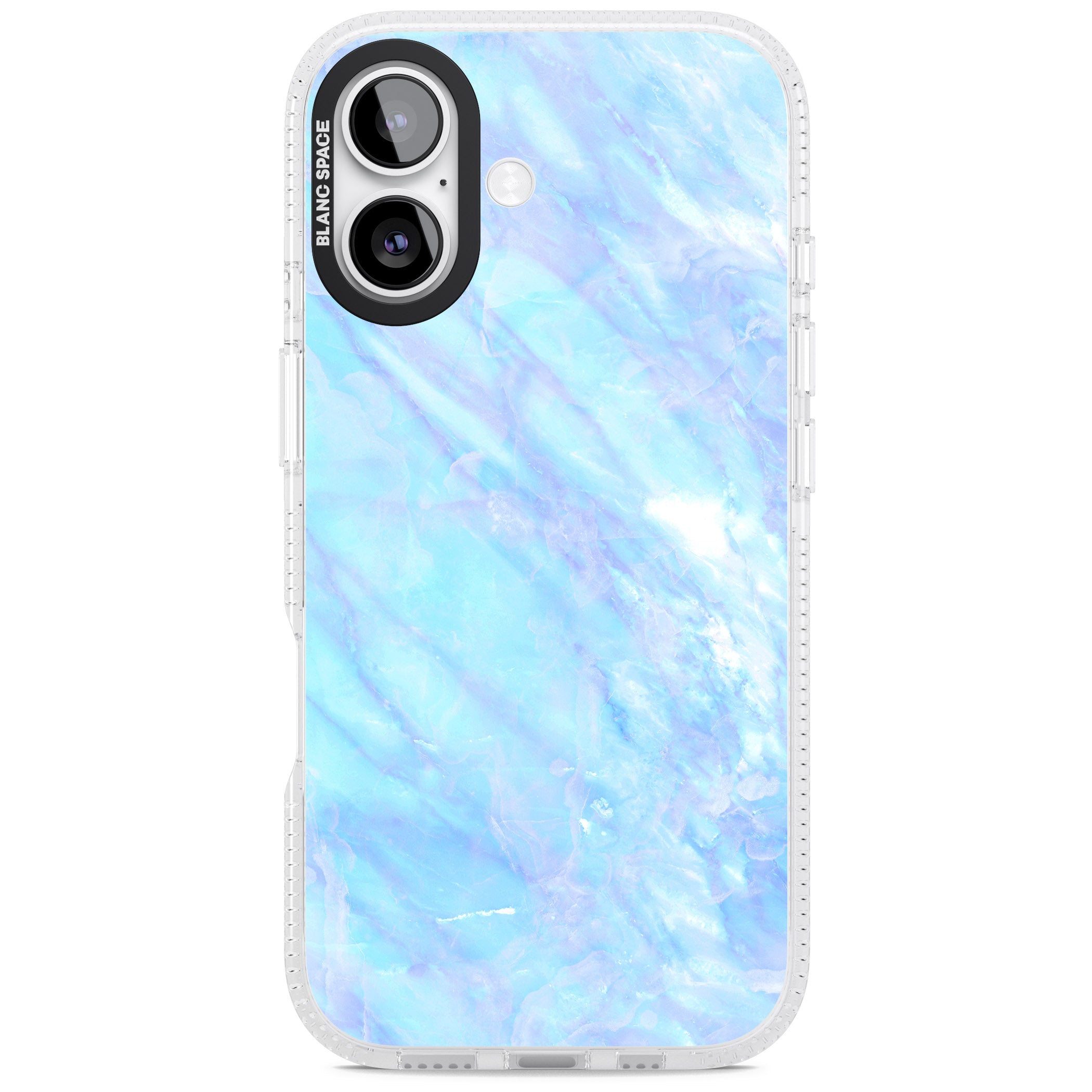Iridescent Crystal Marble iPhone 17 Impact Air Clear Phone Case