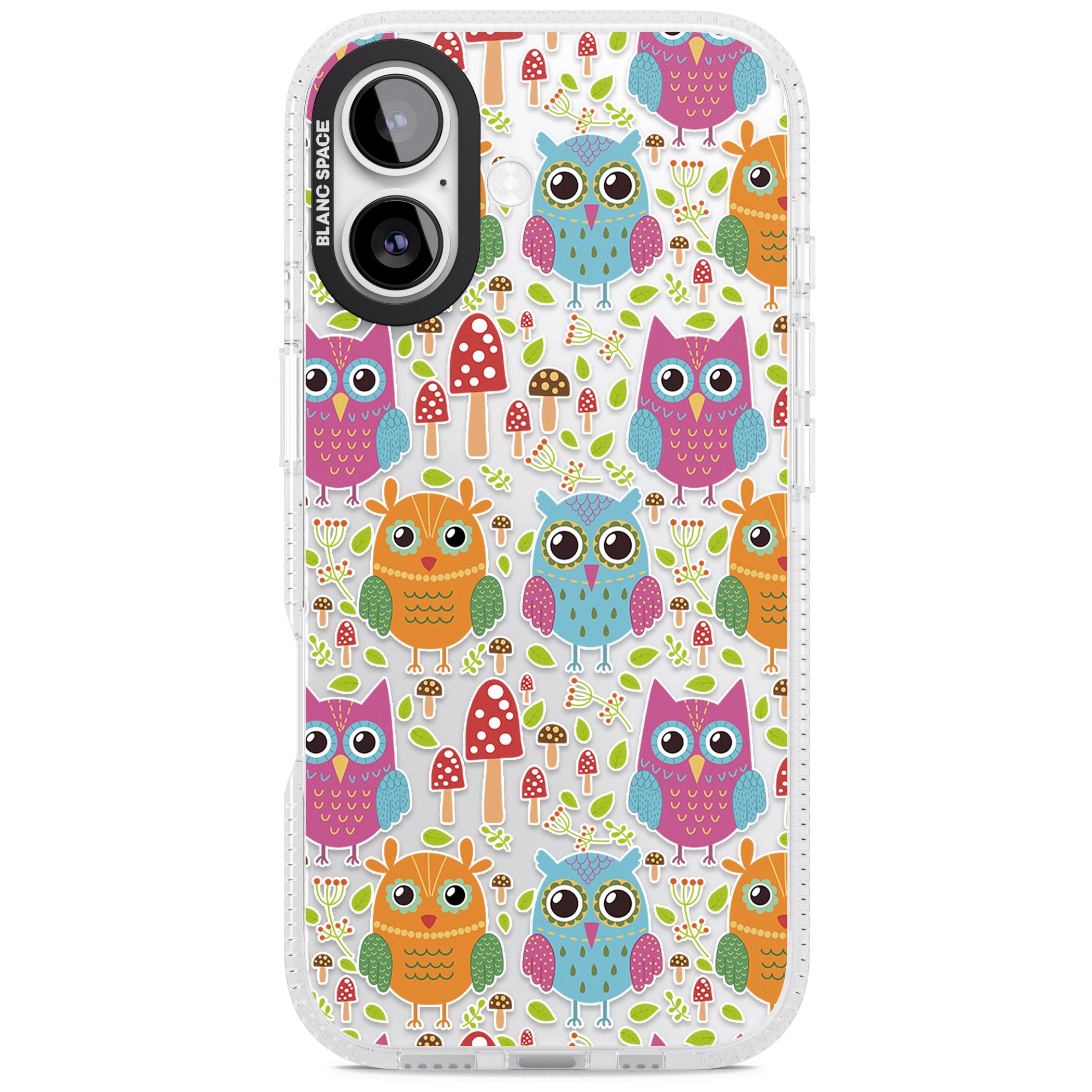 Forrest Owl Clear Pattern iPhone 17 Impact Air Clear Phone Case