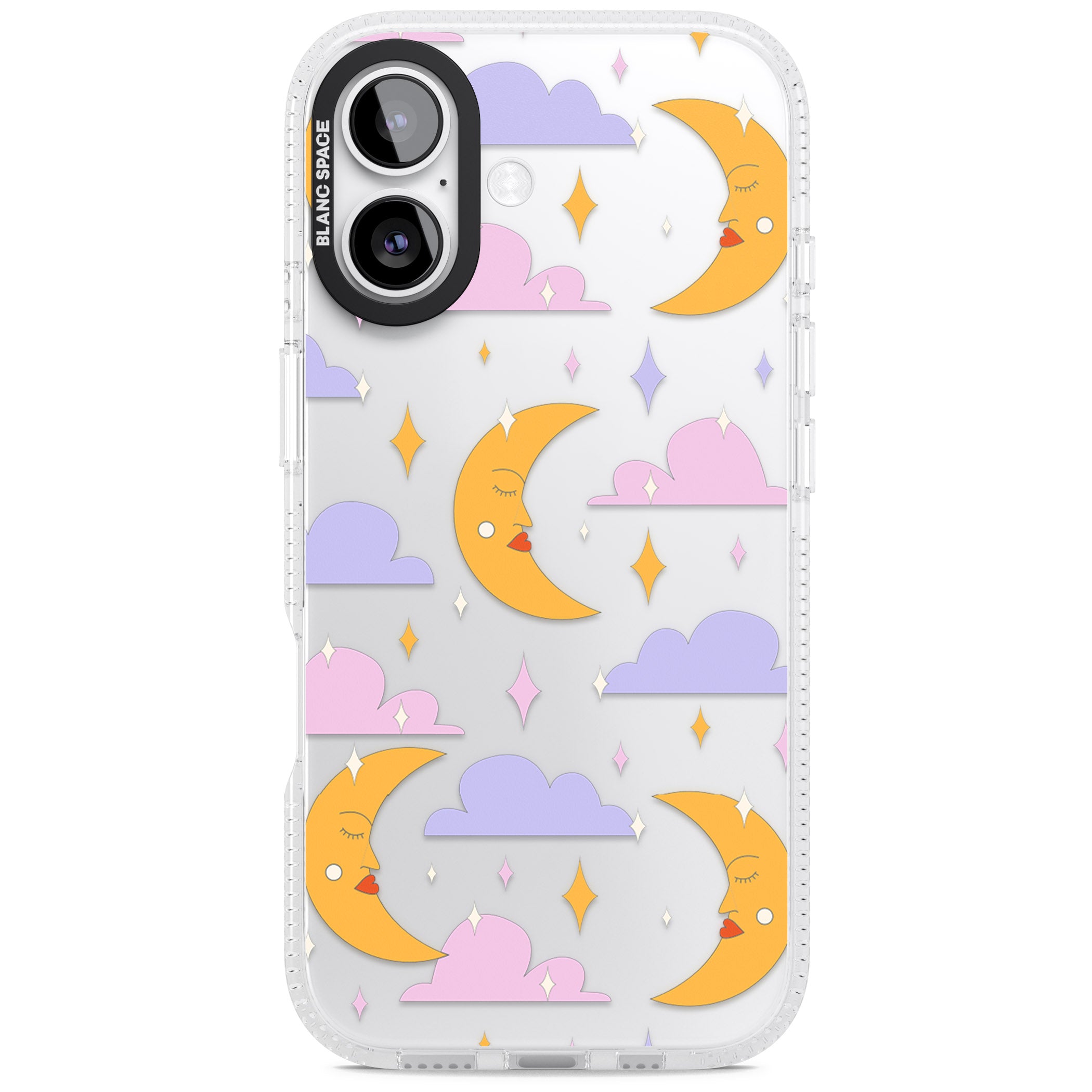 Moons & Clouds iPhone 17 Impact Air Clear Phone Case