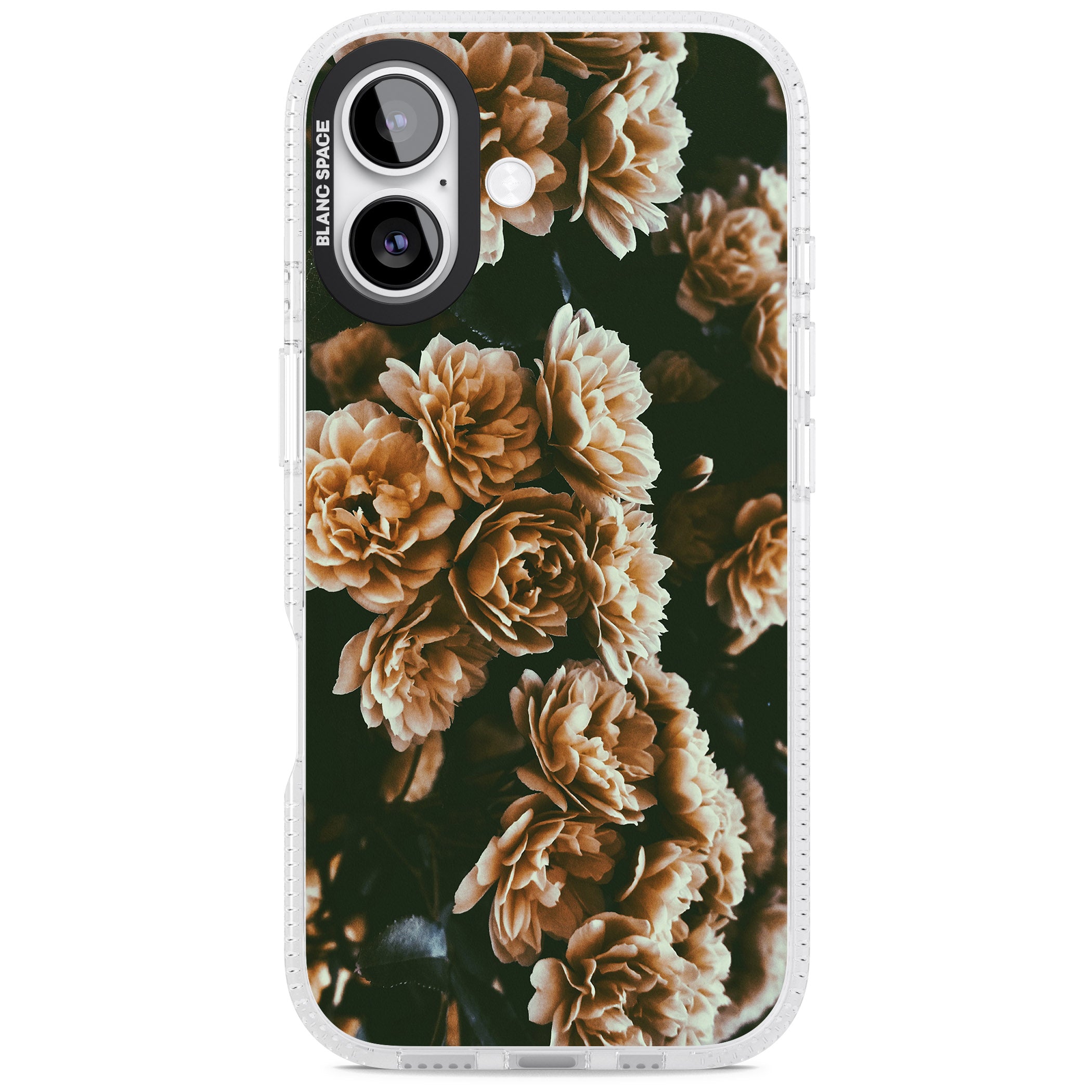 Moody Peony iPhone 17 Impact Air Clear Phone Case