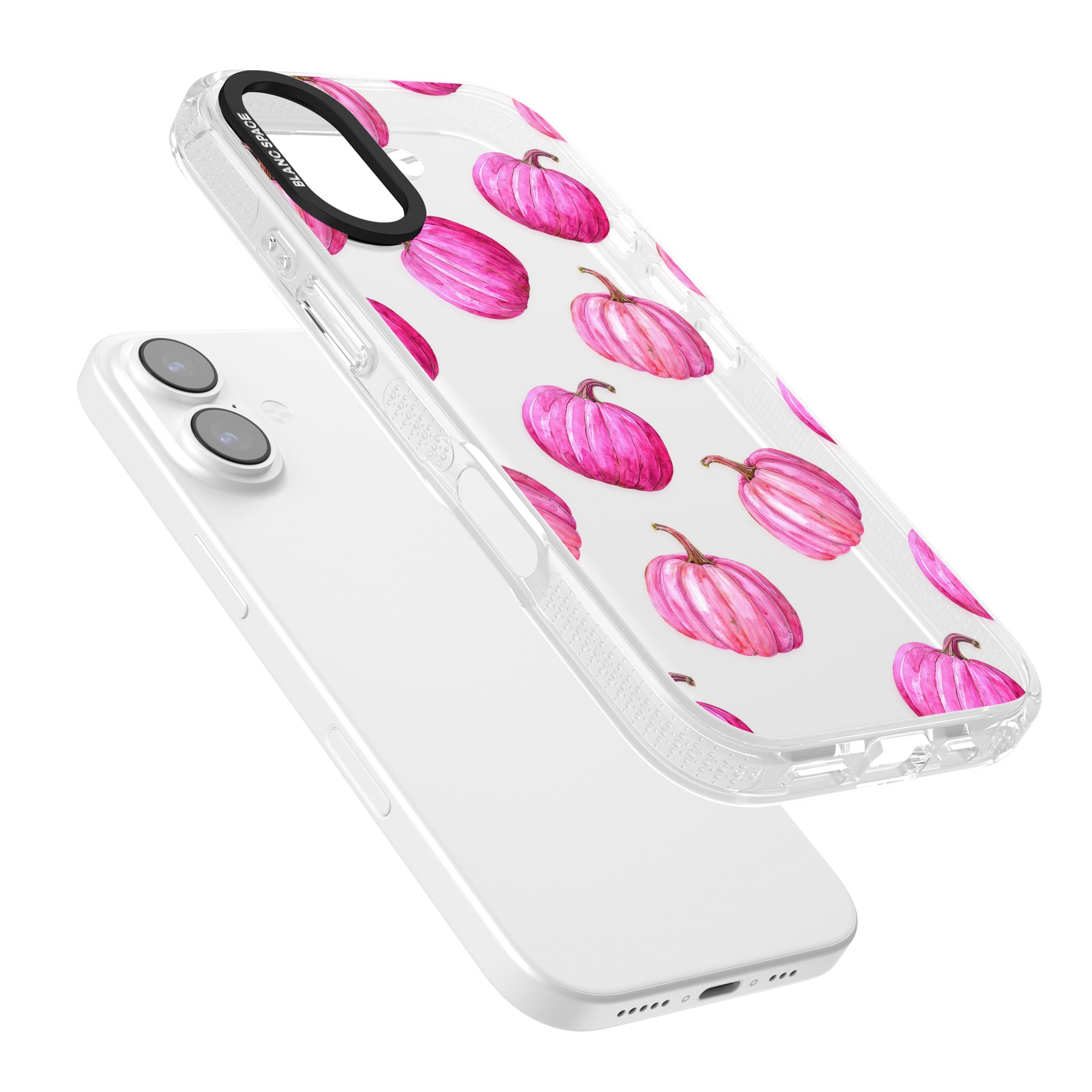 Pink Pumpkins iPhone 17 Impact Air Clear Phone Case Colours