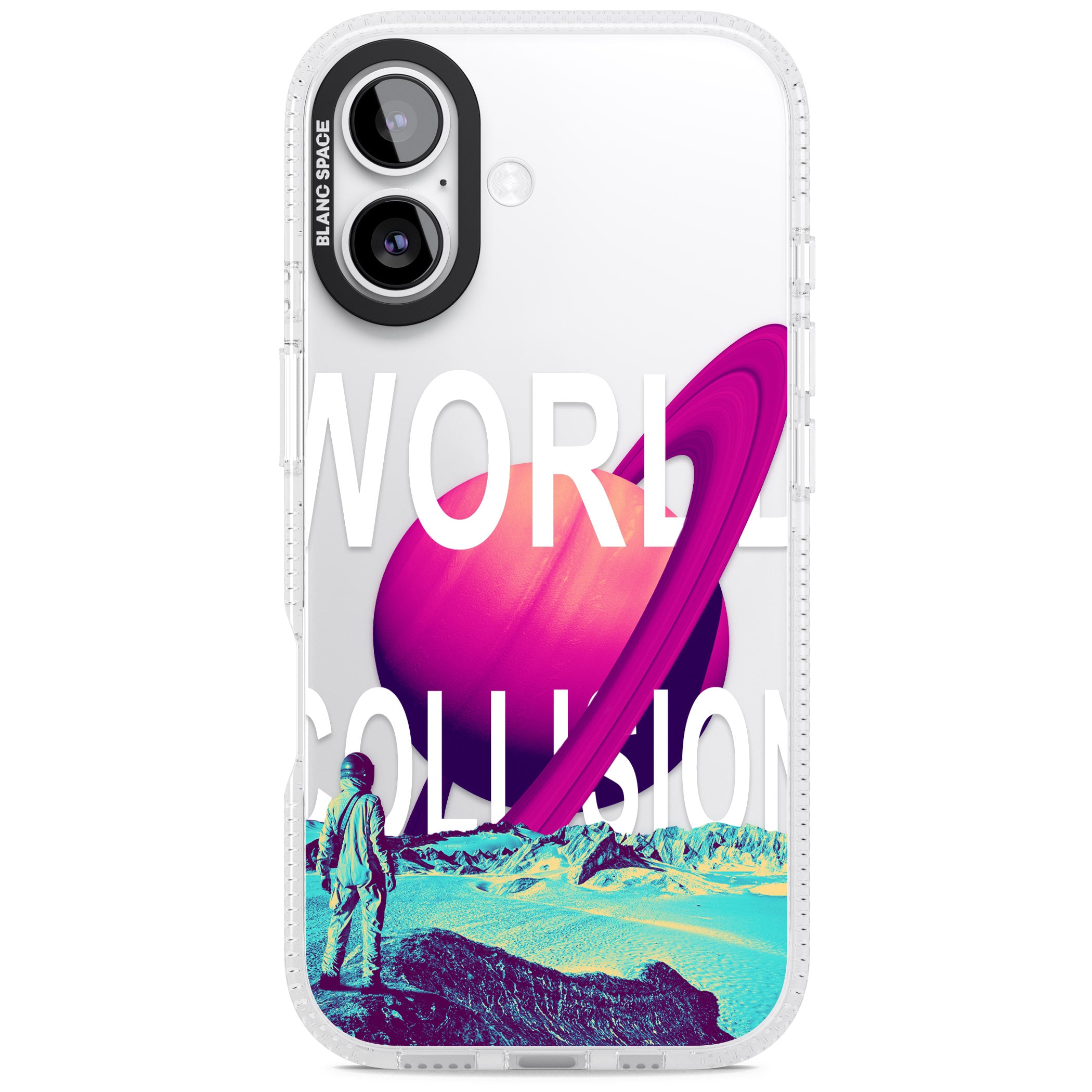 World Collision iPhone 17 Impact Air Clear Phone Case