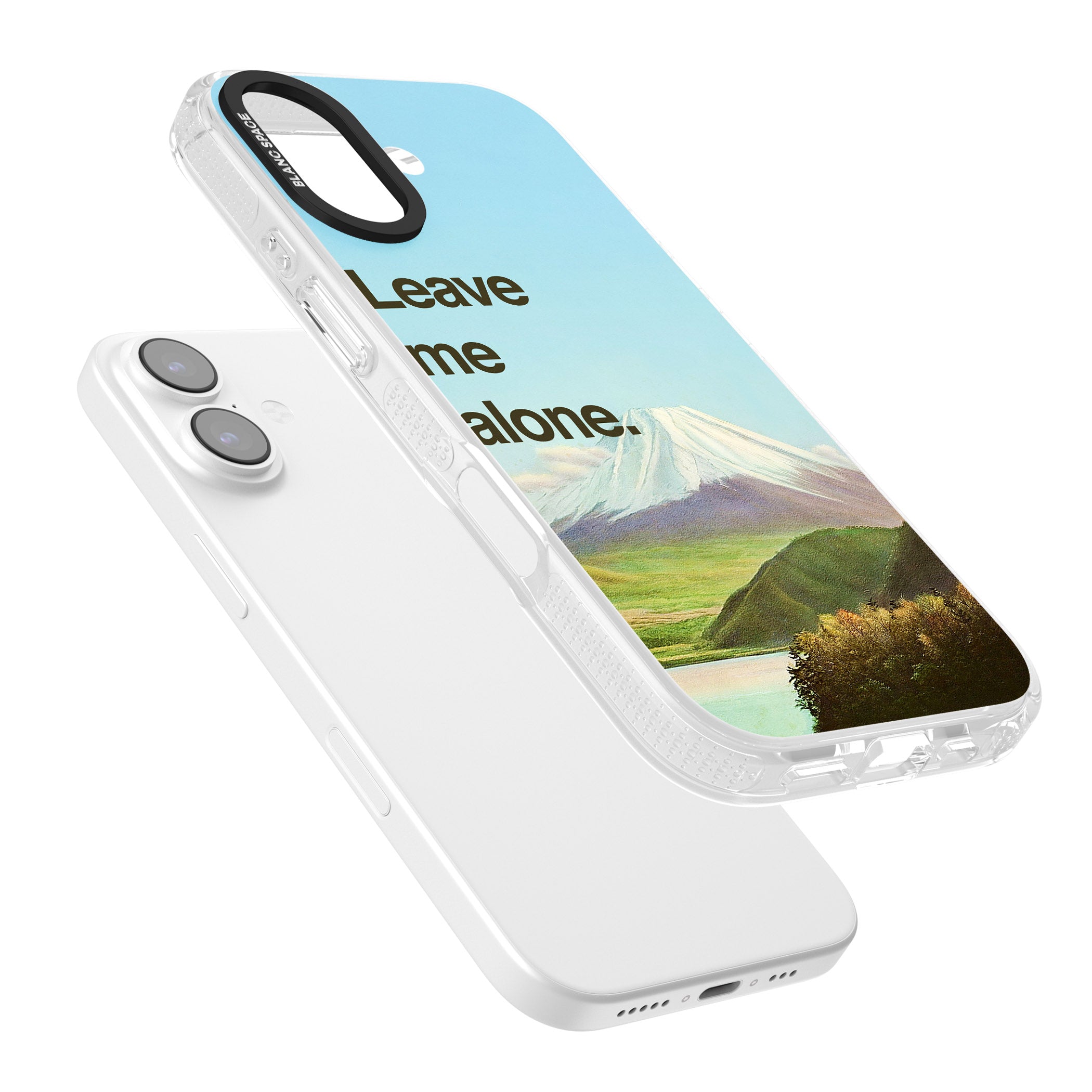 Leave Me Alone iPhone 17 Impact Air Clear Phone Case Colours