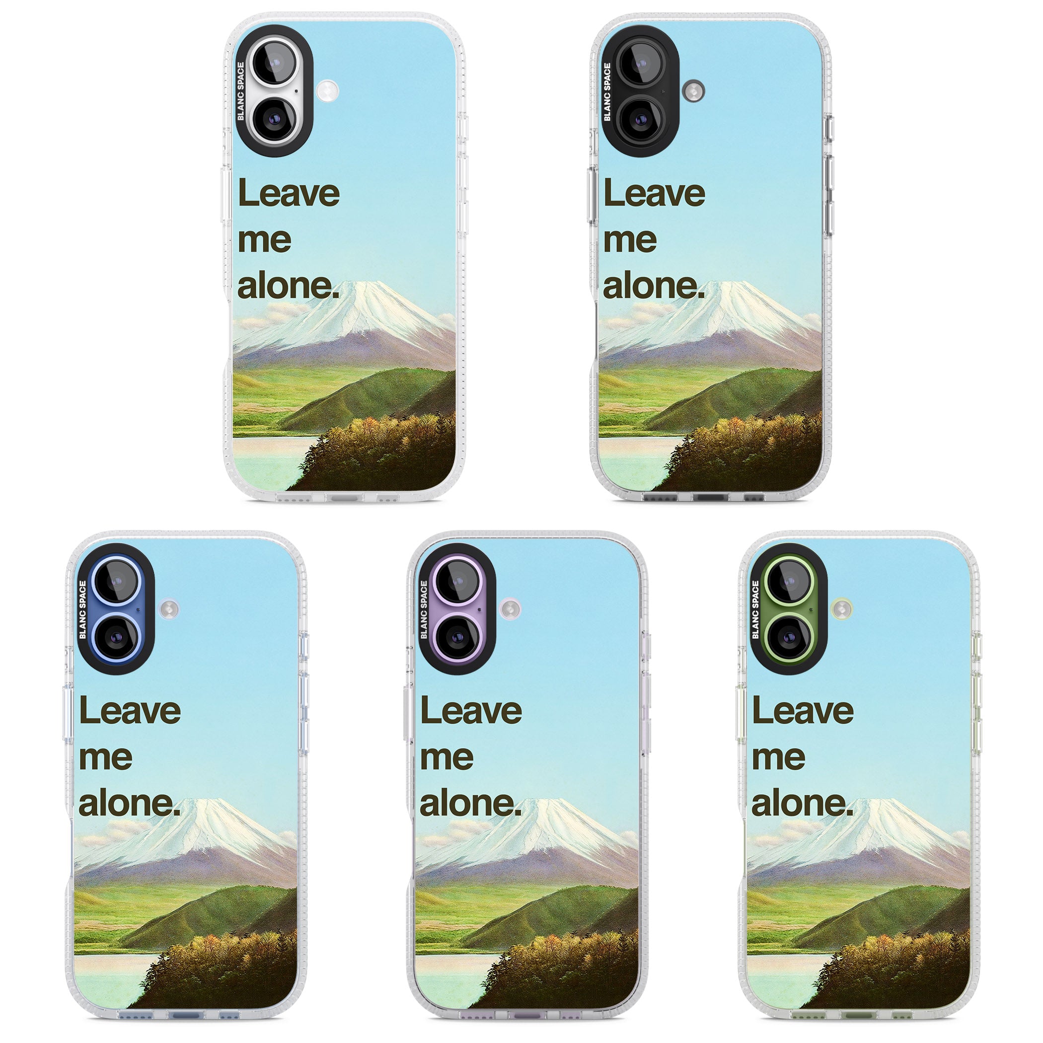 Leave Me Alone iPhone 17 Impact Air Clear Phone Case APT Impact Protection