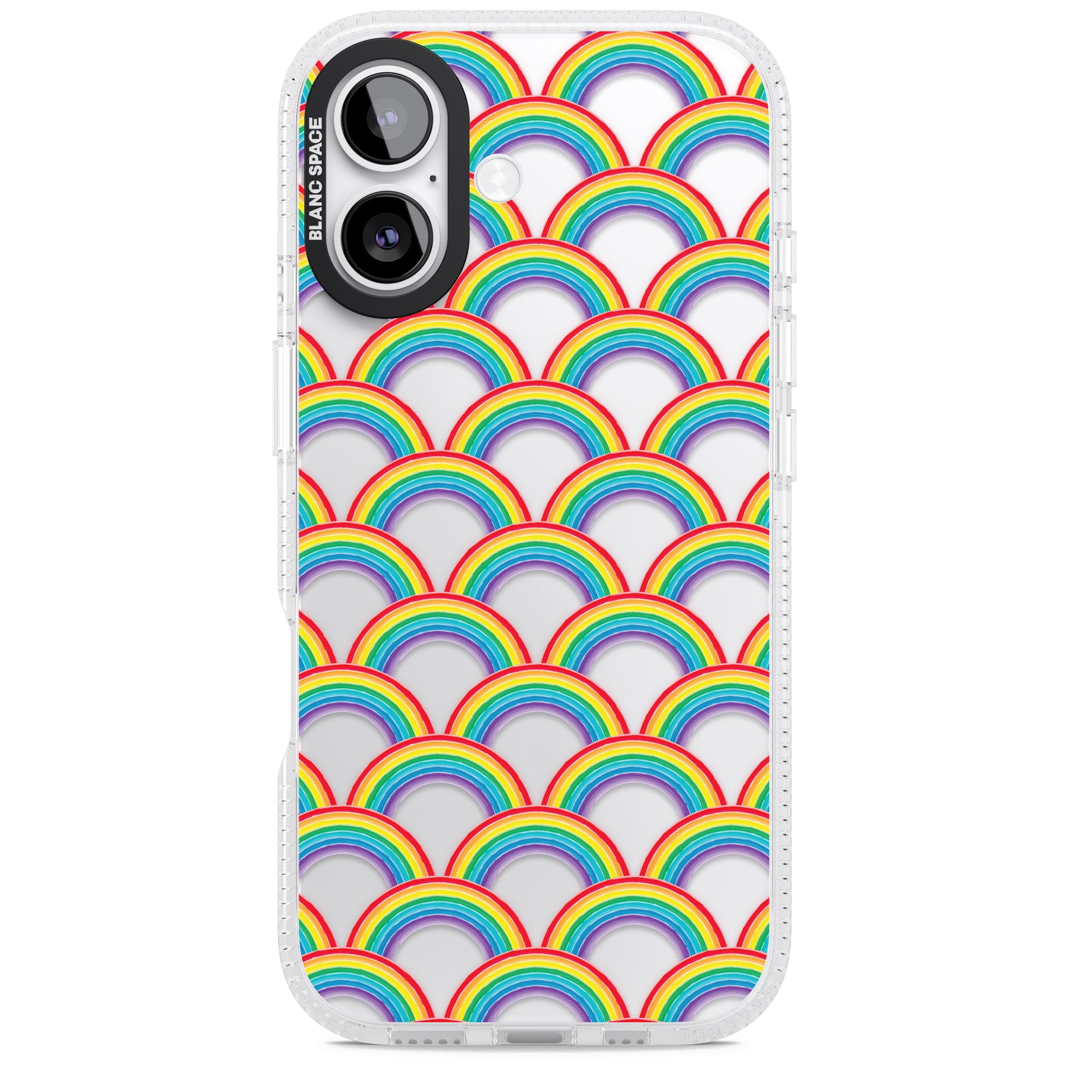 Rainbow Arc Pattern iPhone 17 Impact Air Clear Phone Case