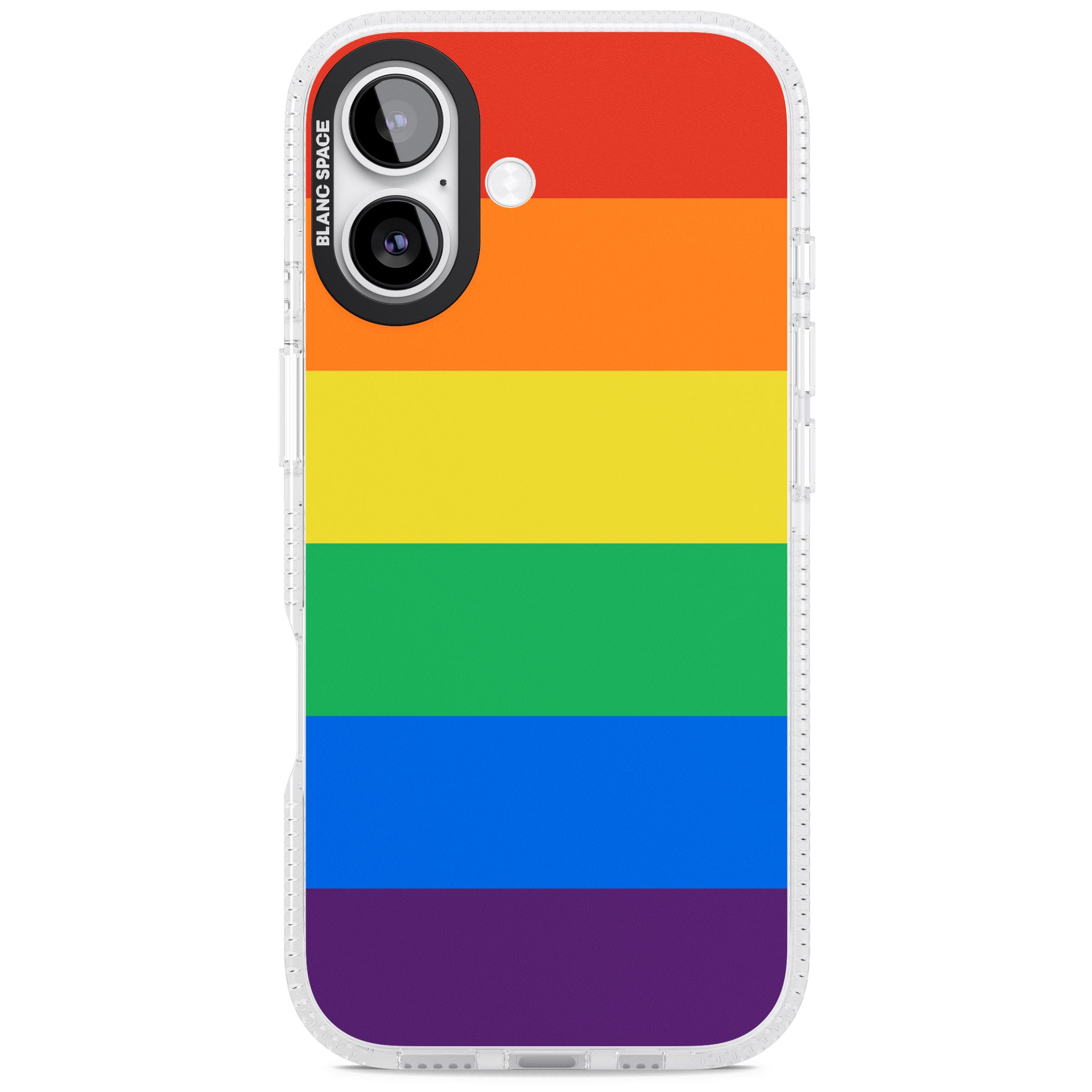 Rainbow Stripes iPhone 17 Impact Air Clear Phone Case