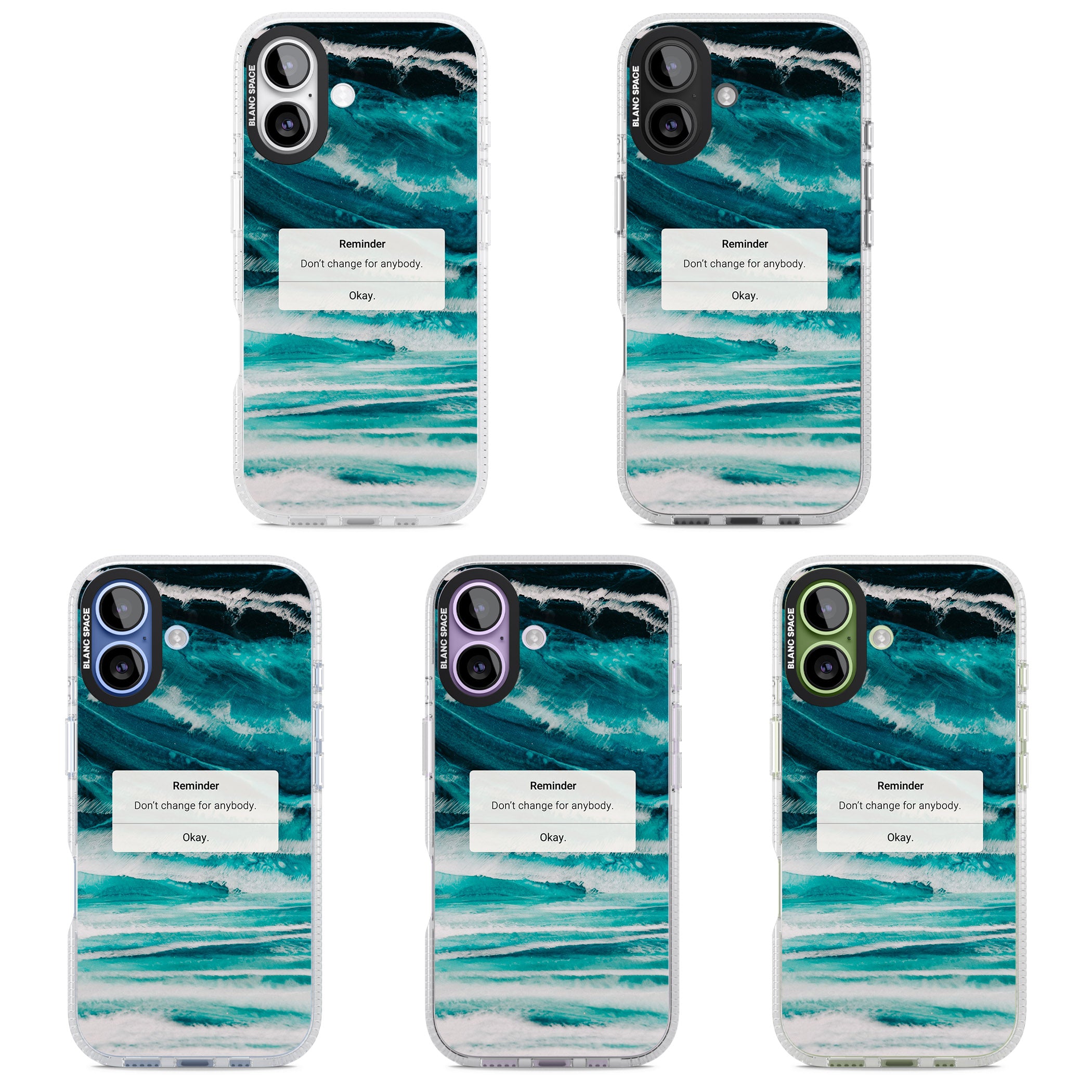 Ocean Vibe Reminder iPhone 17 Impact Air Clear Phone Case APT Impact Protection