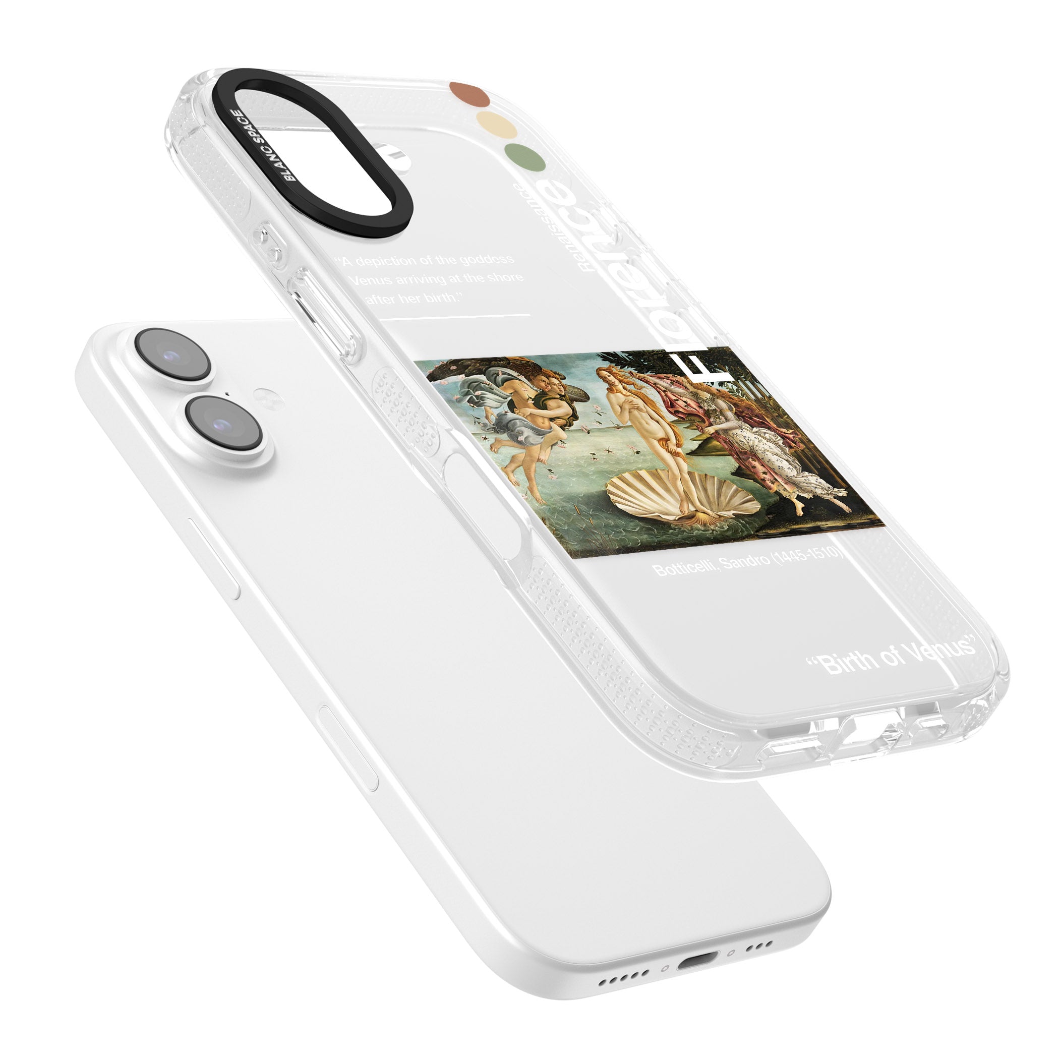 Birth Of Venus iPhone 17 Impact Air Clear Phone Case Colours