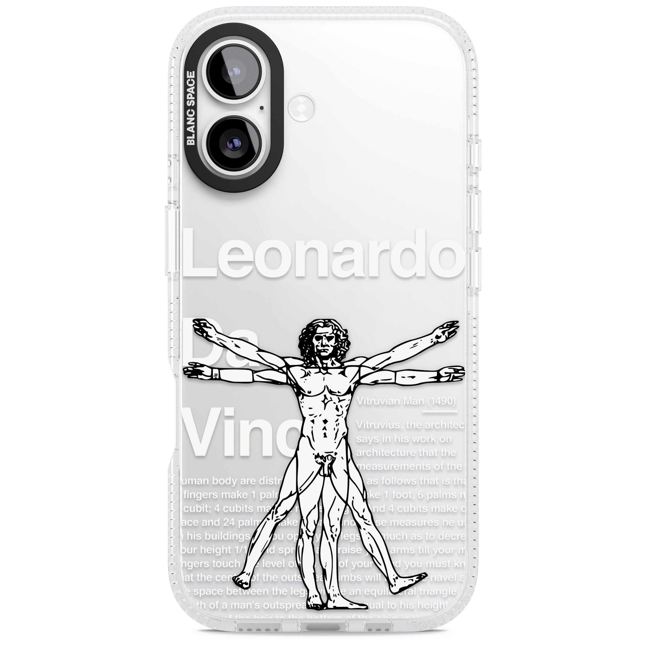 Vitruvian Man iPhone 17 Impact Air Clear Phone Case