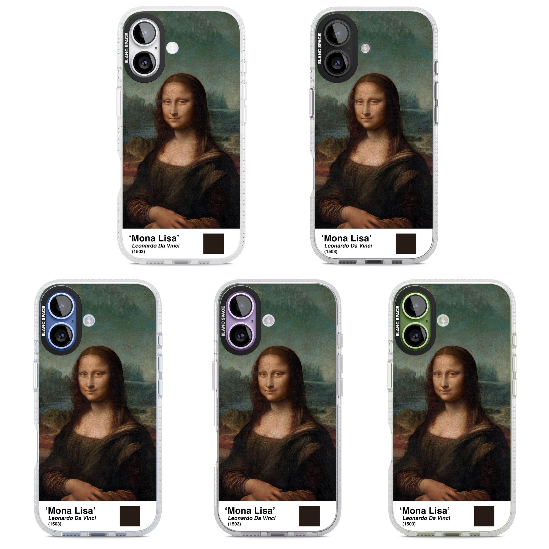 Mona Lisa iPhone 17 Impact Air Clear Phone Case APT Impact Protection