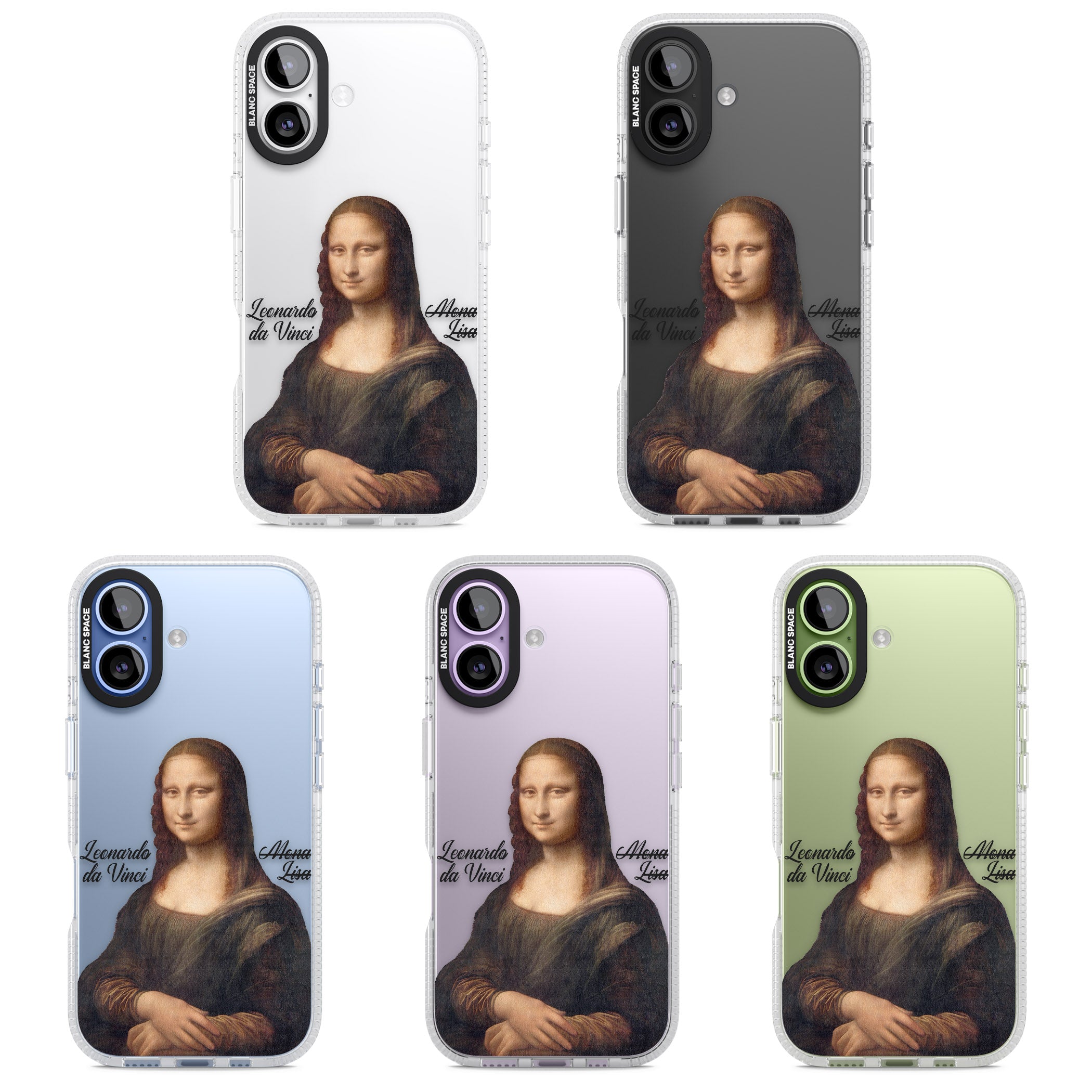 Mona Lisa Cutout iPhone 17 Impact Air Clear Phone Case APT Impact Protection