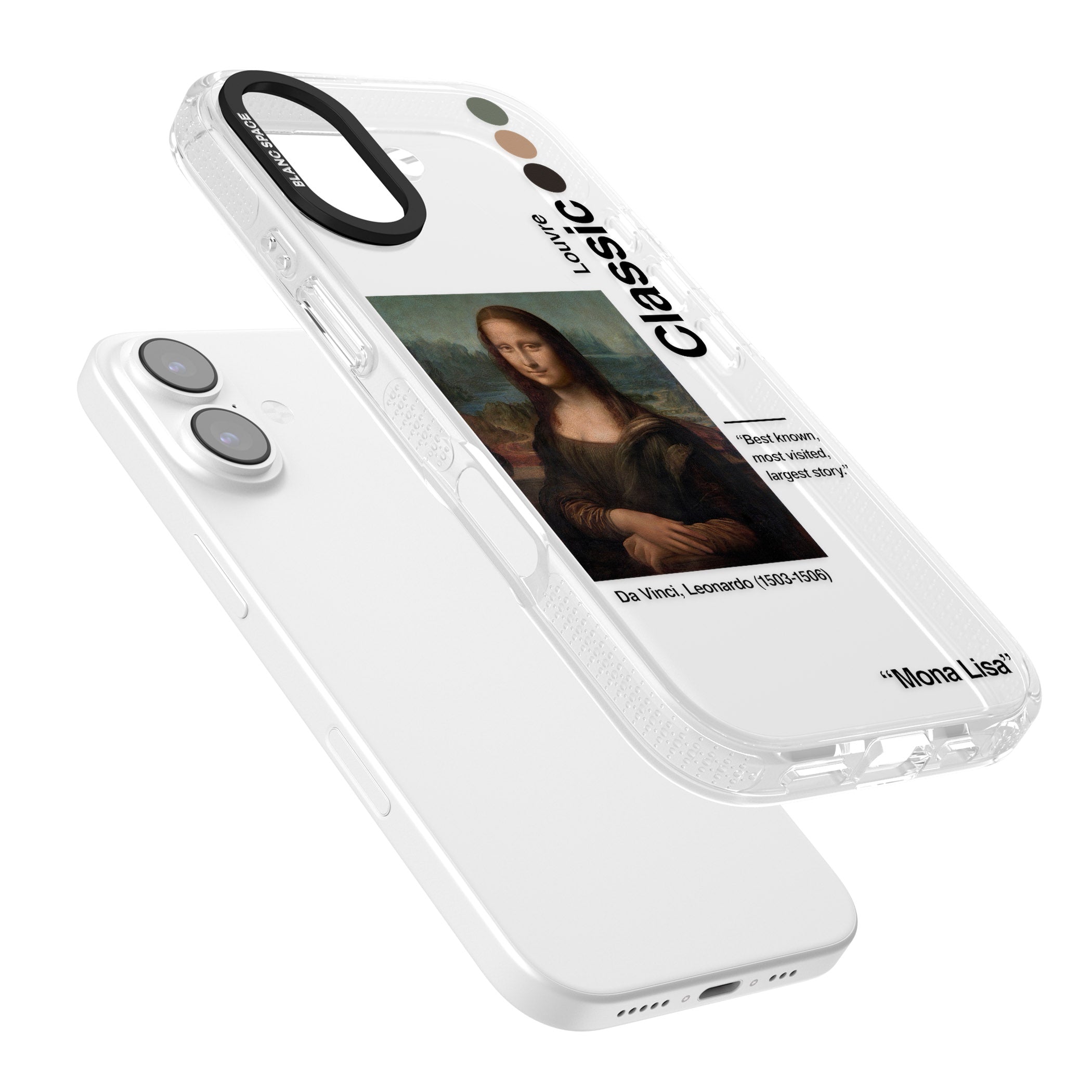 Mona Lisa Leonardo Da Vinci iPhone 17 Impact Air Clear Phone Case Colours