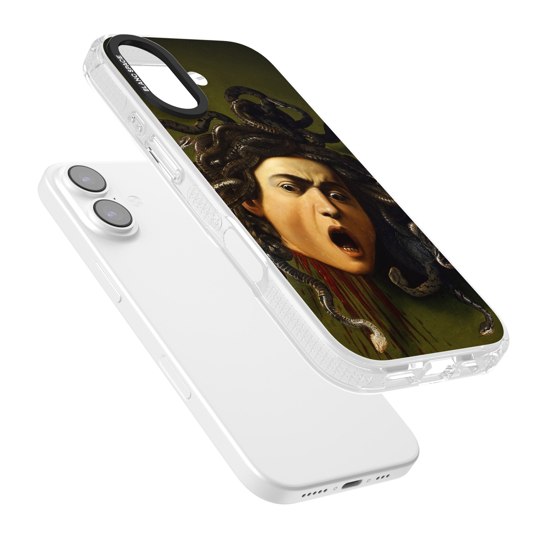 Head of Medusa iPhone 17 Impact Air Clear Phone Case Colours