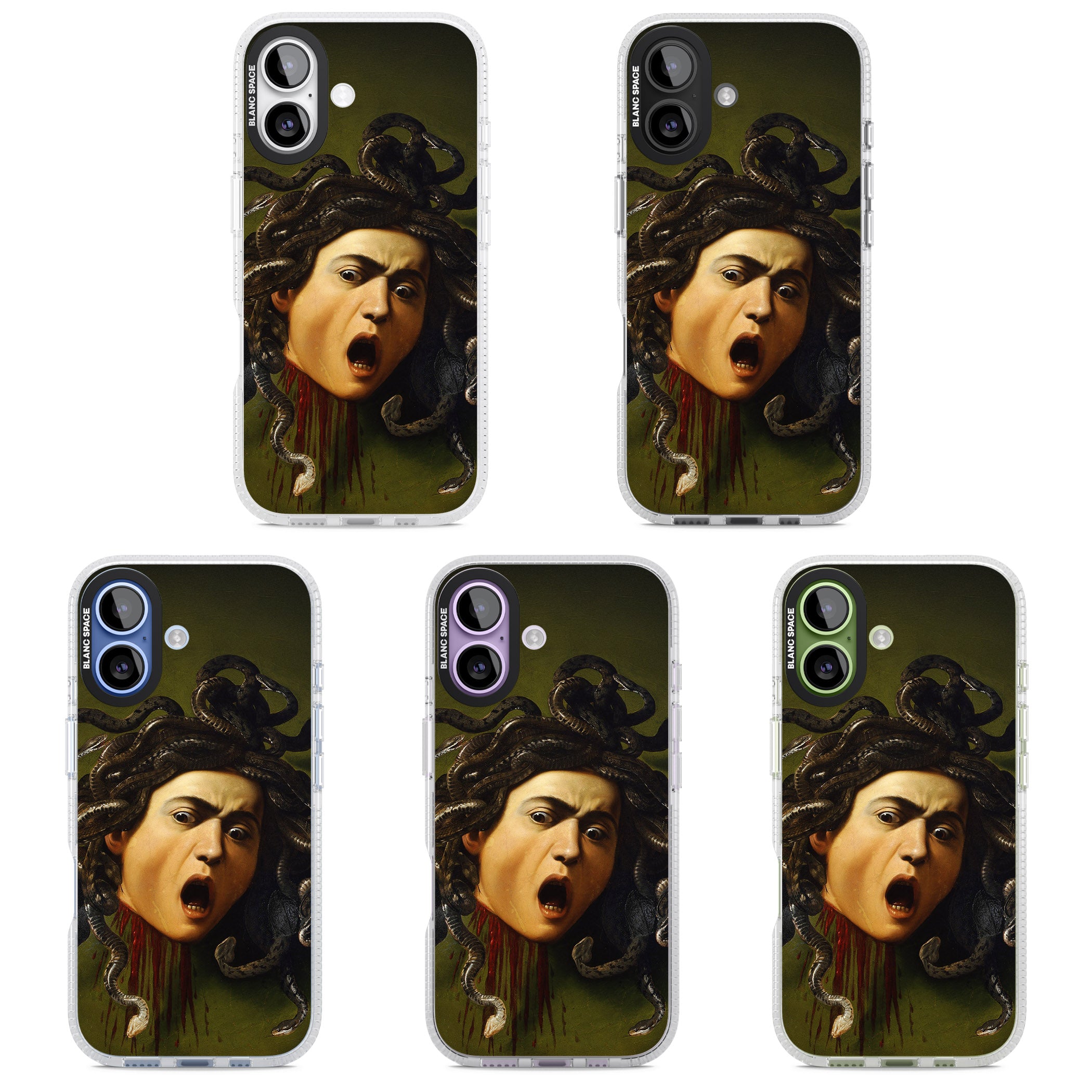 Head of Medusa iPhone 17 Impact Air Clear Phone Case APT Impact Protection