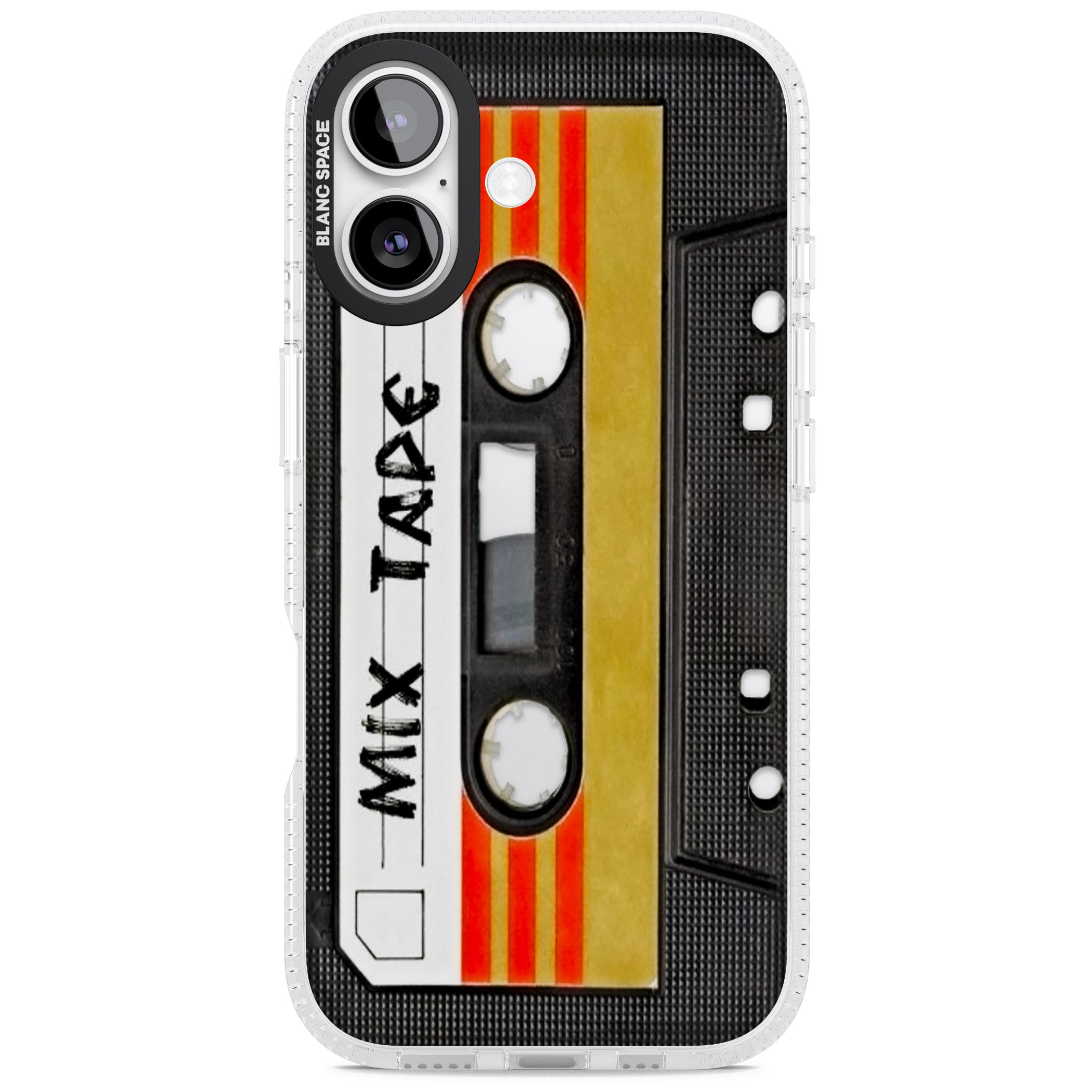 Retro Mix Tape iPhone 17 Impact Air Clear Phone Case