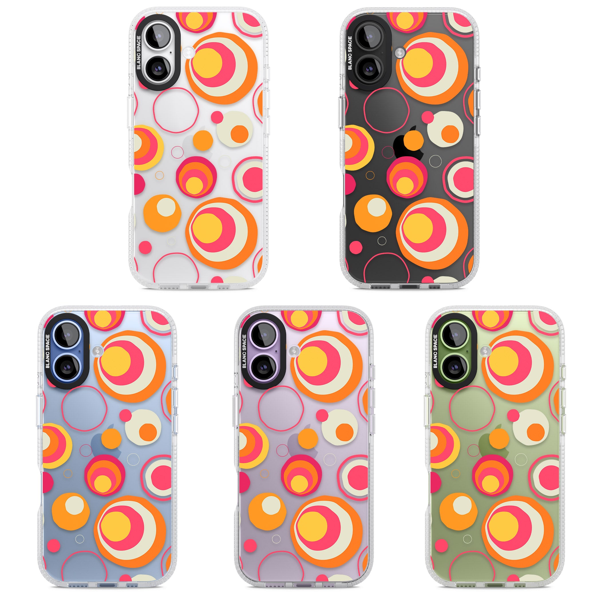 Mid Century Party Pattern iPhone 17 Impact Air Clear Phone Case APT Impact Protection