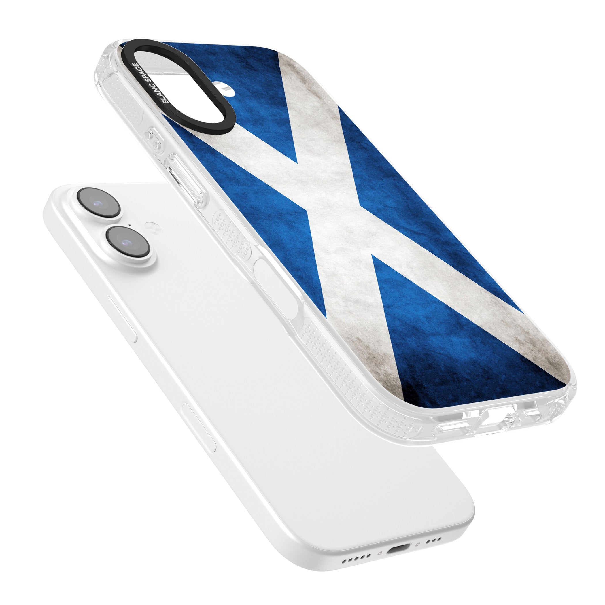Scotland Saltire Flag iPhone 17 Impact Air Clear Phone Case Colours