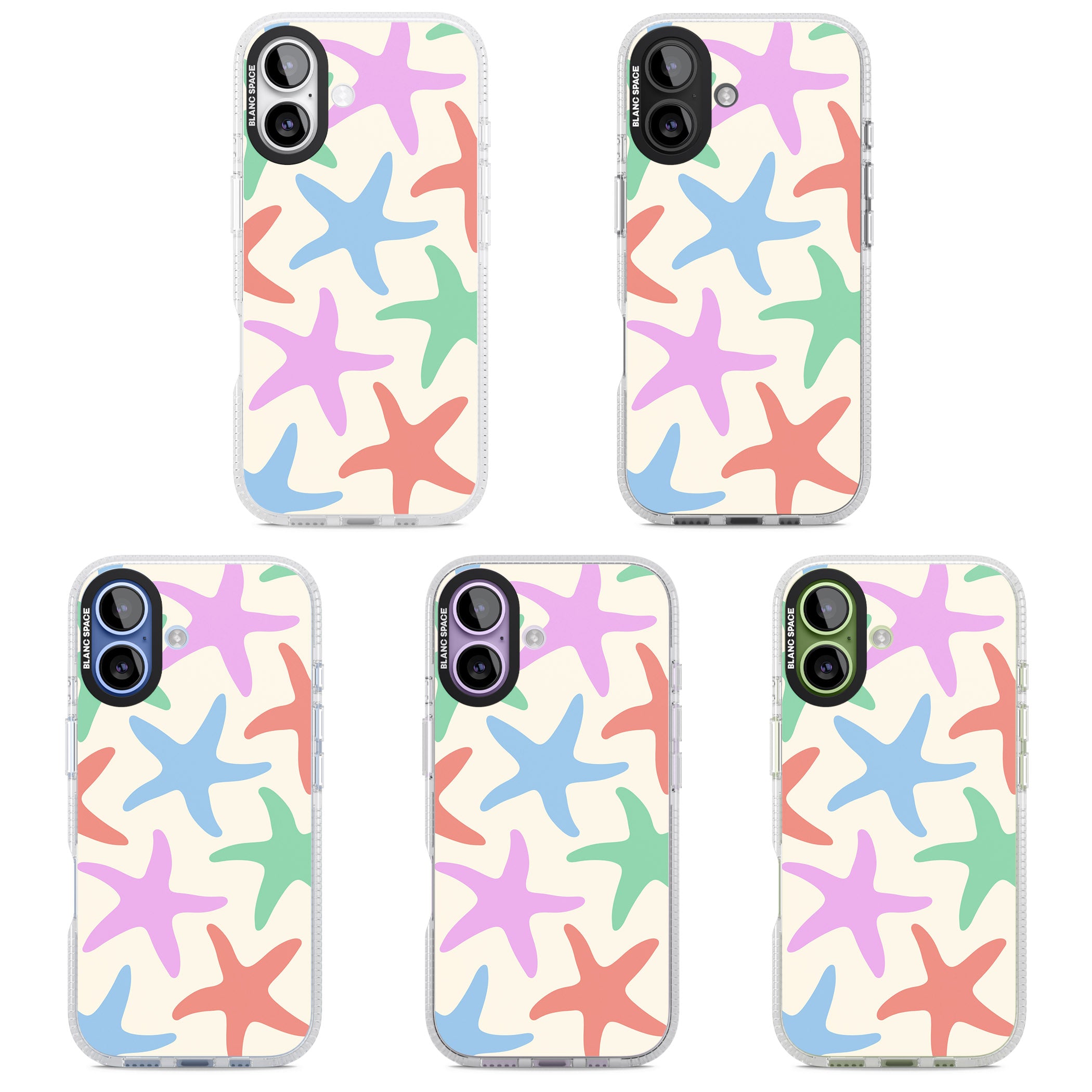 Pastel Starfish iPhone 17 Impact Air Clear Phone Case APT Impact Protection