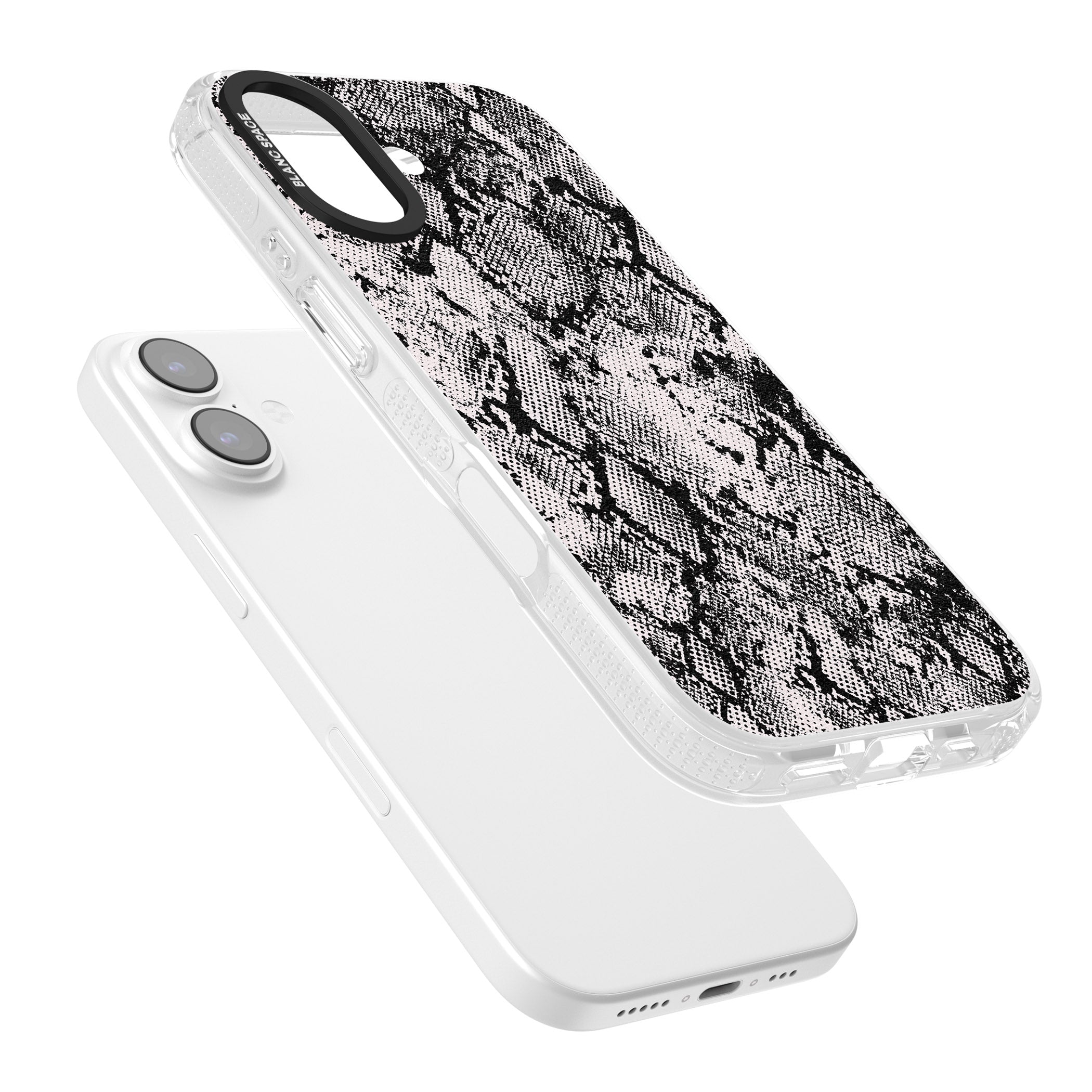 Pastel Snakeskin Grey iPhone 17 Impact Air Clear Phone Case Colours