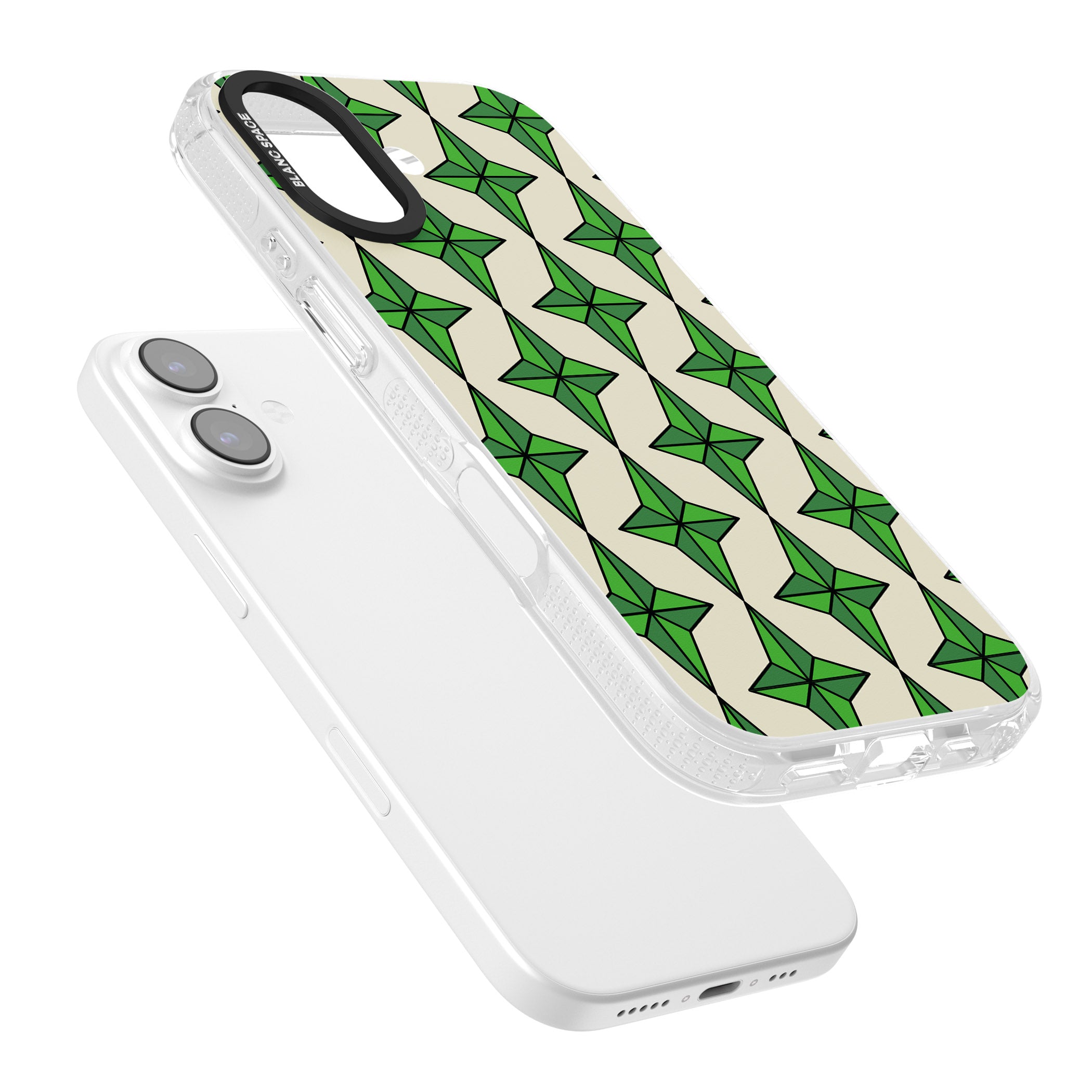 Emerald Stars Pattern iPhone 17 Impact Air Clear Phone Case Colours